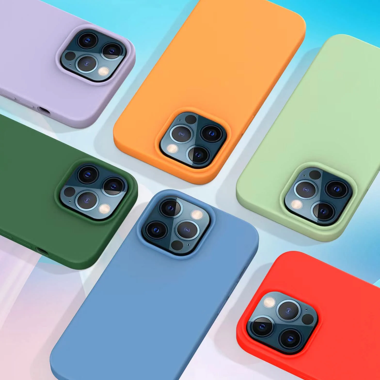 Etui do iPhone'a 14/14 Pro/14 Plus/14 Pro Max, silikonowe, przezroczyste, odporne na żółknięcie, ulepszone, solidne, z odporne na wstrząsy etui, fioletowe, 14 Plus 16,7 cala