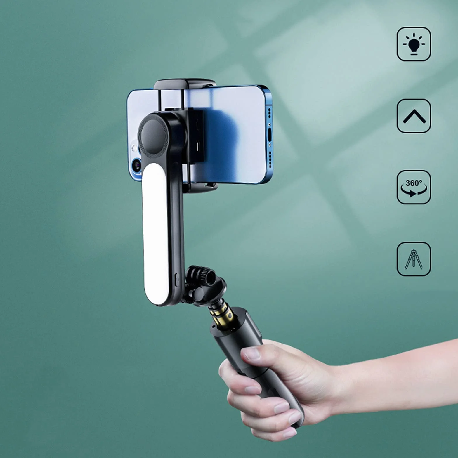 Uchwyt na telefon komórkowy, stojak na telefon, stojak na statyw, z 1 uchwytem na telefon do nagrywania wideo, streaming na żywo selfie wsparcie dla telefonów komórkowych