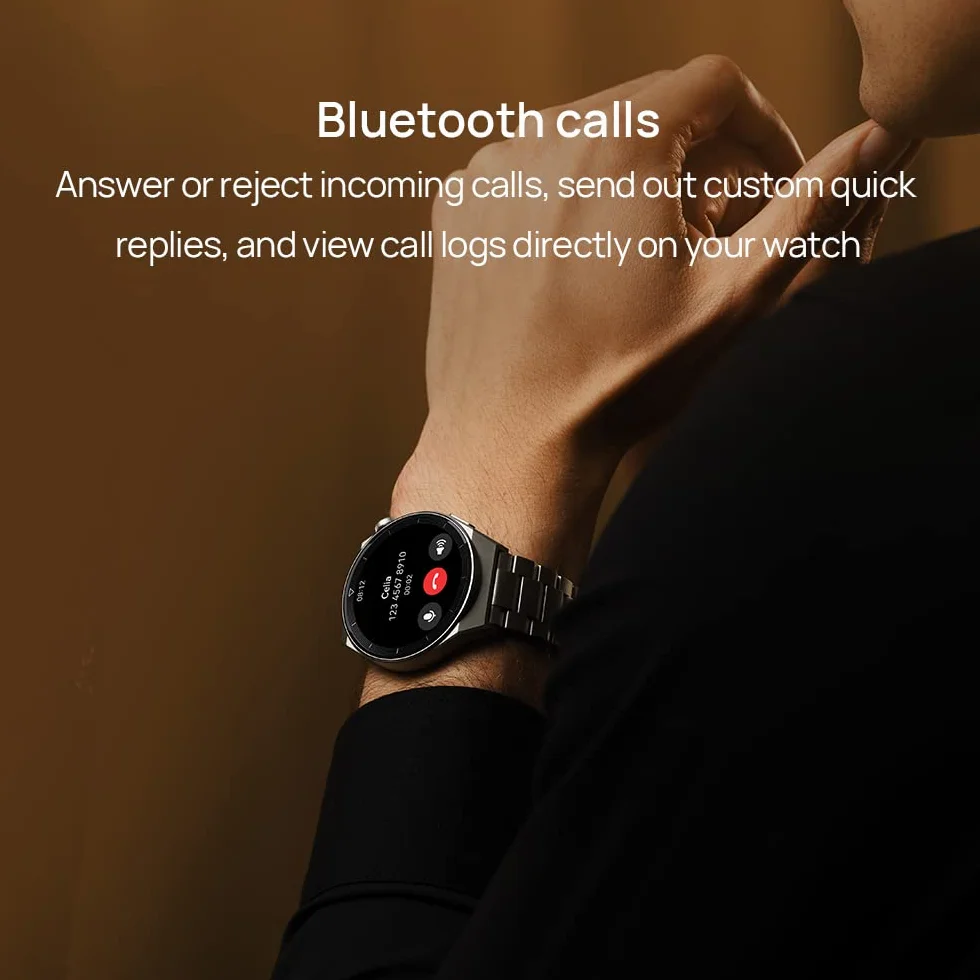 HUAWEI WATCH GT 3 Pro 46 mm Smartwatch, tytanowa obudowa, tryb swobodnego nurkowania, wytrzymała bateria, szybkie ładowanie bezprzewodowe,połączenia Bluetooth, szary