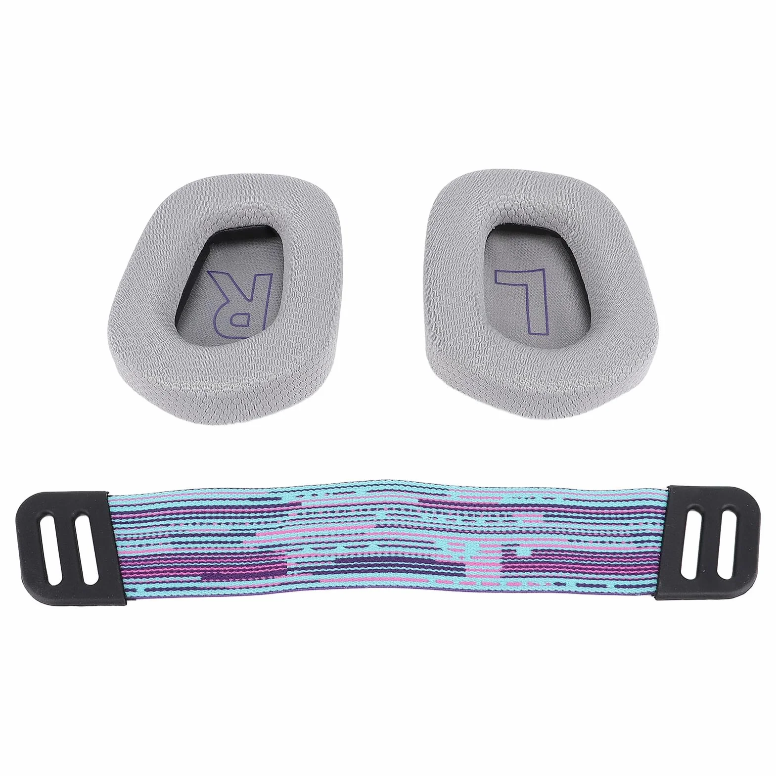 Tonysa Wymienne Nauszniki z Paskami do Zestawu Słuchawkowego G733 G335 (GRAY)