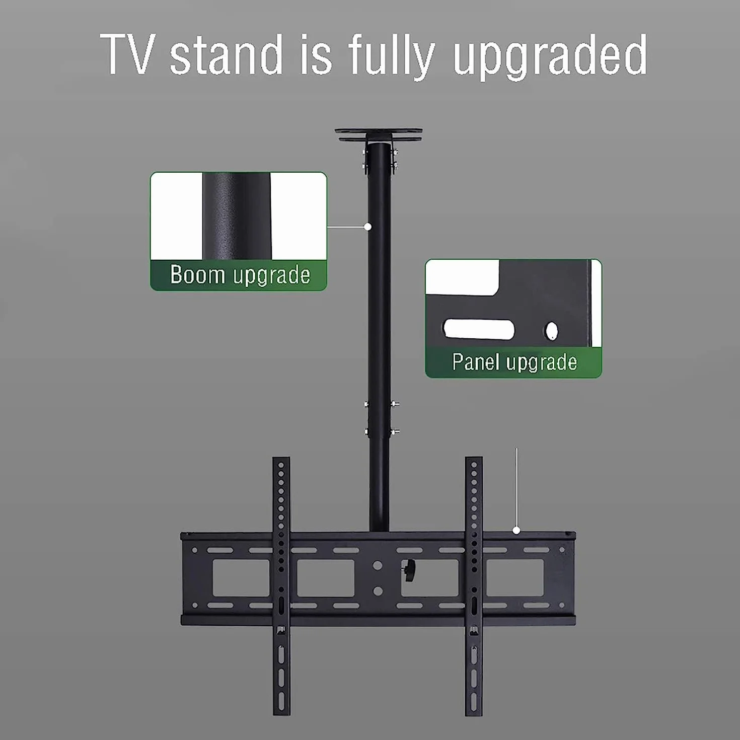 Uniwersalny Stojak Pod Telewizor, Wielofunkcyjny, Regulowany, Sufitowy Uchwyt Do Telewizora, Obrotowy I Pochylany, Pasuje Do Większości Telewizorów Lcd Z Płaskim Ekranem,1m