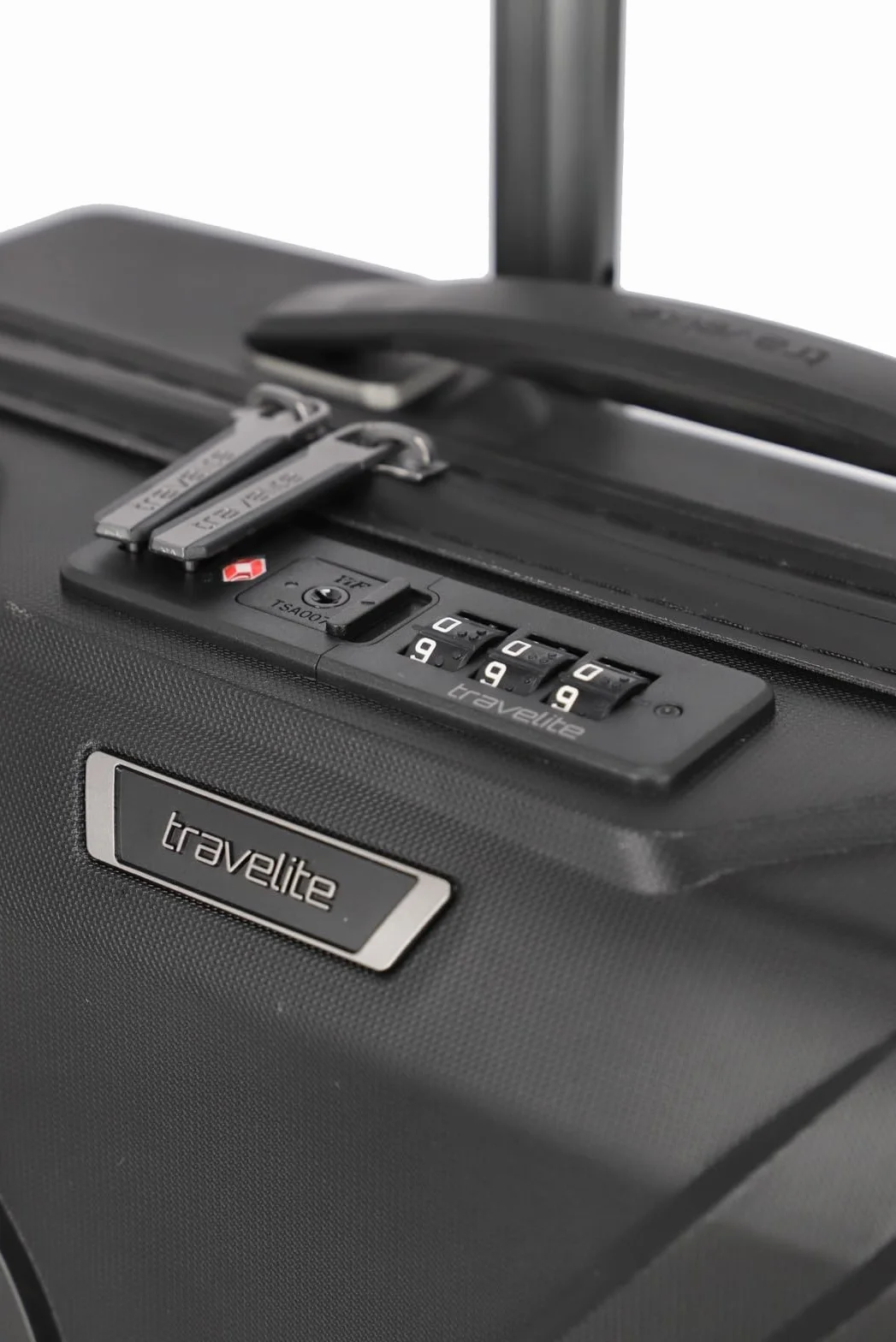 Travelite Elvaa walizka na laptopa z twardą obudową na 2 kółka, 44 cm, czarny, Laptop Trolley 44 cm, Twarda obudowa na laptopa z 2 kółkami