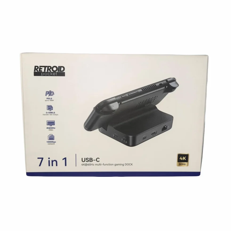 Generyczna stacja ładująca 7 w 1 do stacji ładującej Pocket 5 PD Lading HDMI kompatybilna stacja dokująca zamiennik 3 x USB 3.0 2 x USB 2.0 mini konsola do gier akcesoria do konsoli do gier RP5 RP4