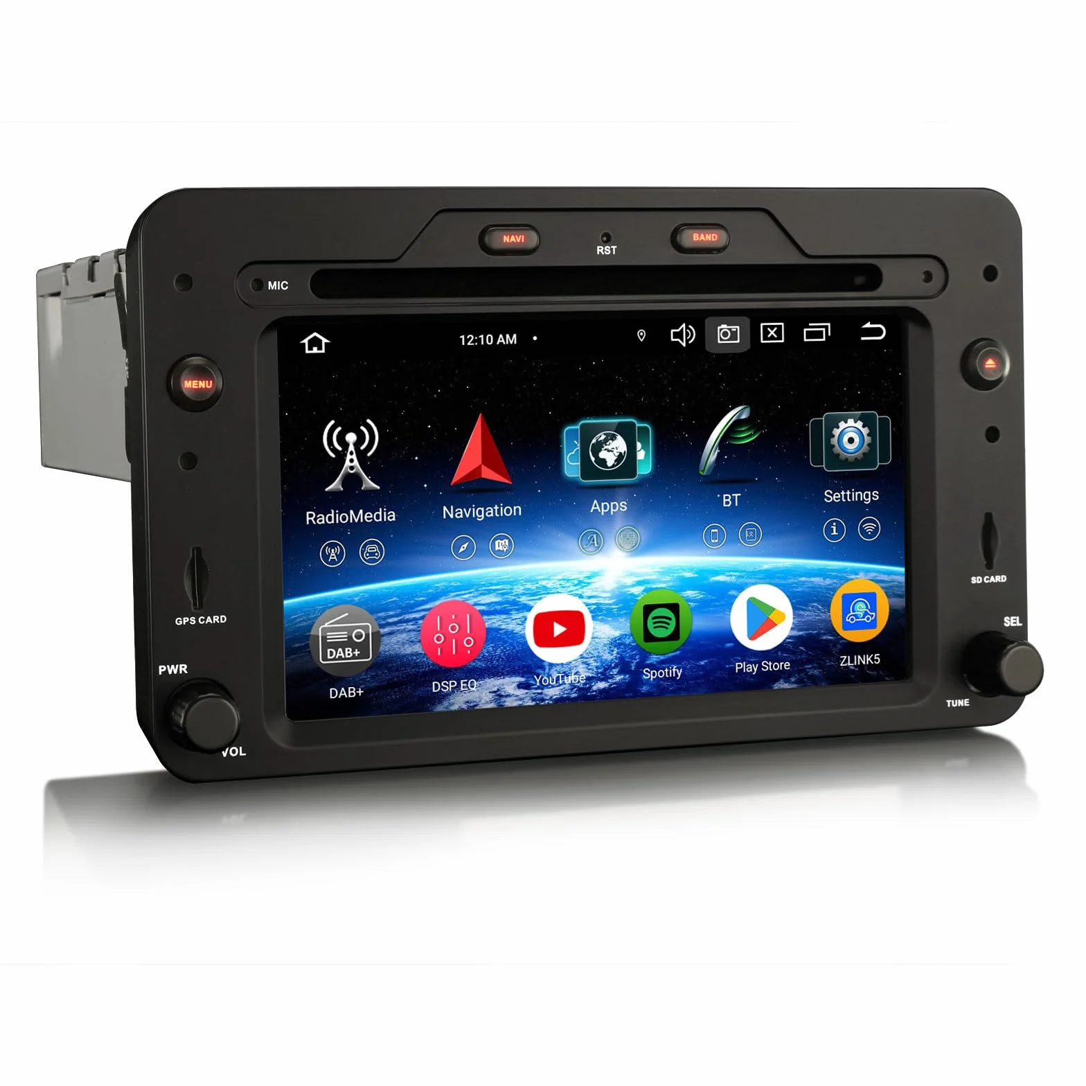 Erisin Radio samochodowe z systemem Android 16 z nawigacją GPS do Alfa Romeo Spider 159 Sportwagon Brera Bluetooth CarPlay Android Auto DSP WiFi 4G RDS DAB+ OBD2 USB TPMS Canbus, sterowanie kierownicą