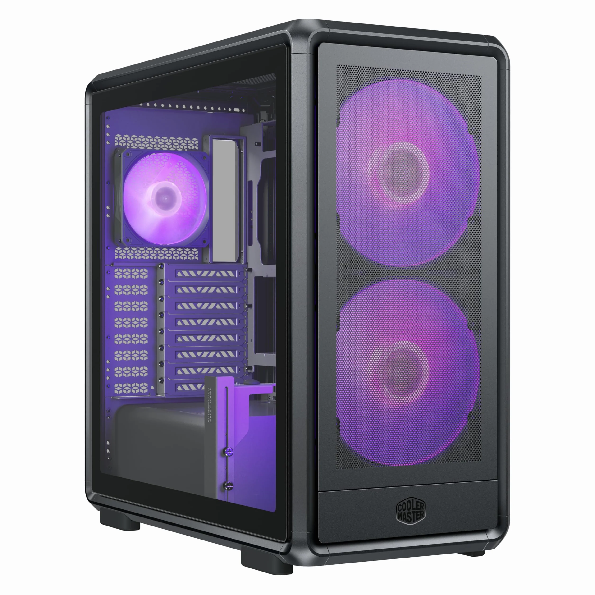 Cooler Master Masterframe 600 Mesh Black ARGB Case | Freeform 2.0 platforma modułowa ATX Mid-Tower Case | Obsługa do RTX 5090 | Obsługa AIO 420 mm | Złącze typu C | aluminiowa rama