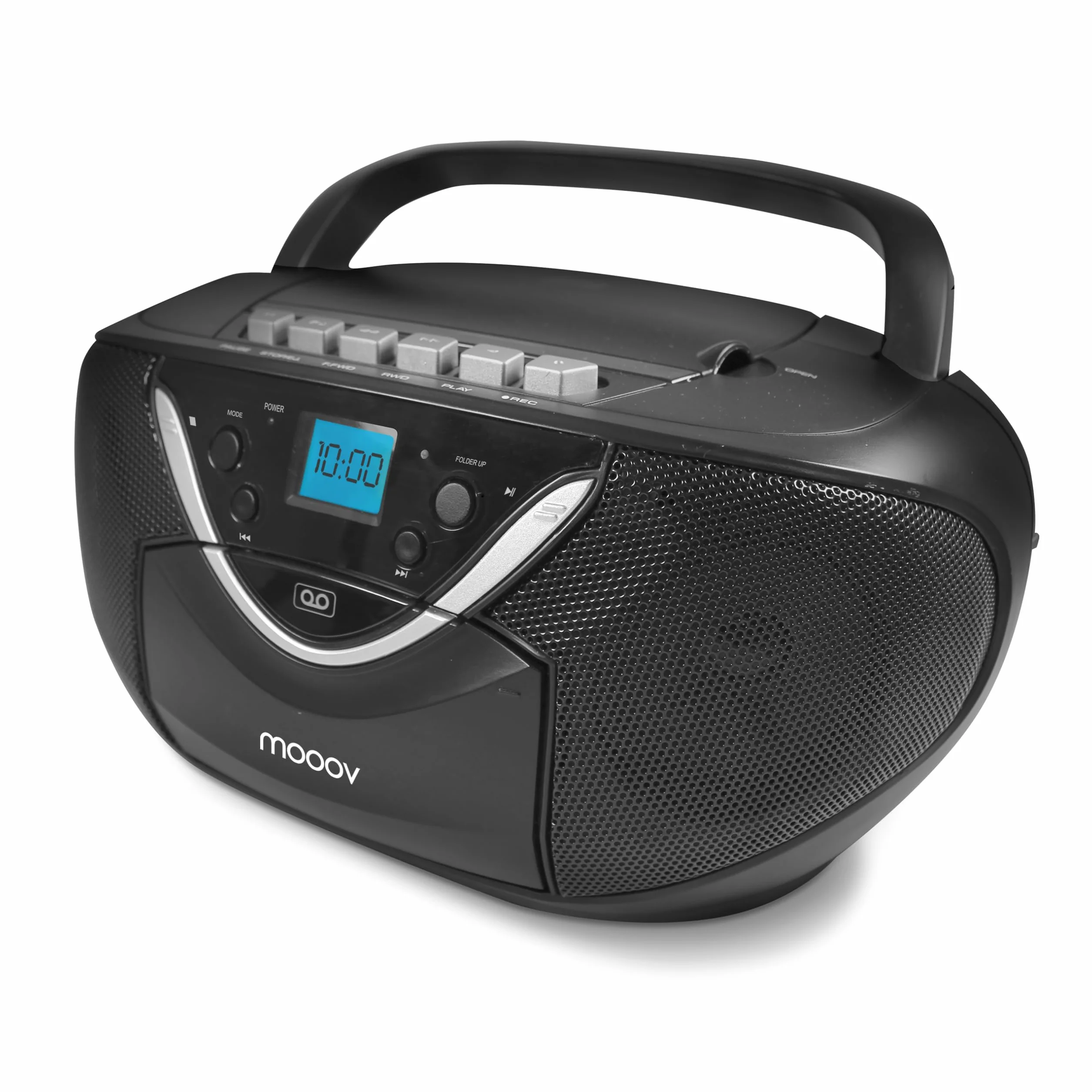 Metronic 477131 przenośny odtwarzacz CD/magnetofon do radia Boombox, czarny
