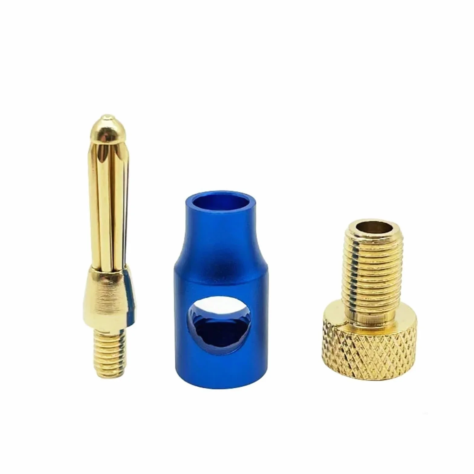 Wtyk bananowy z metalu, 4 mm, wtyk bananowy z czystej miedzi, pozłacany czystym złotem, głośnik do kabli audio i wideo, banany bez lutowania, możliwość układania w stos z boku, 4 sztuki