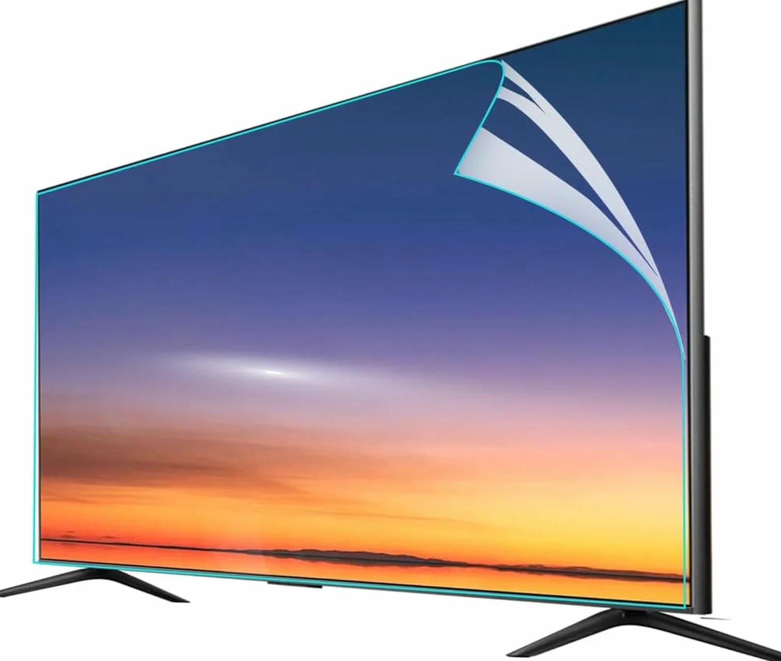 Folia ochronna na ekran telewizora, 50-calowy, matowy filtr do użytku wewnątrz i na zewnątrz
