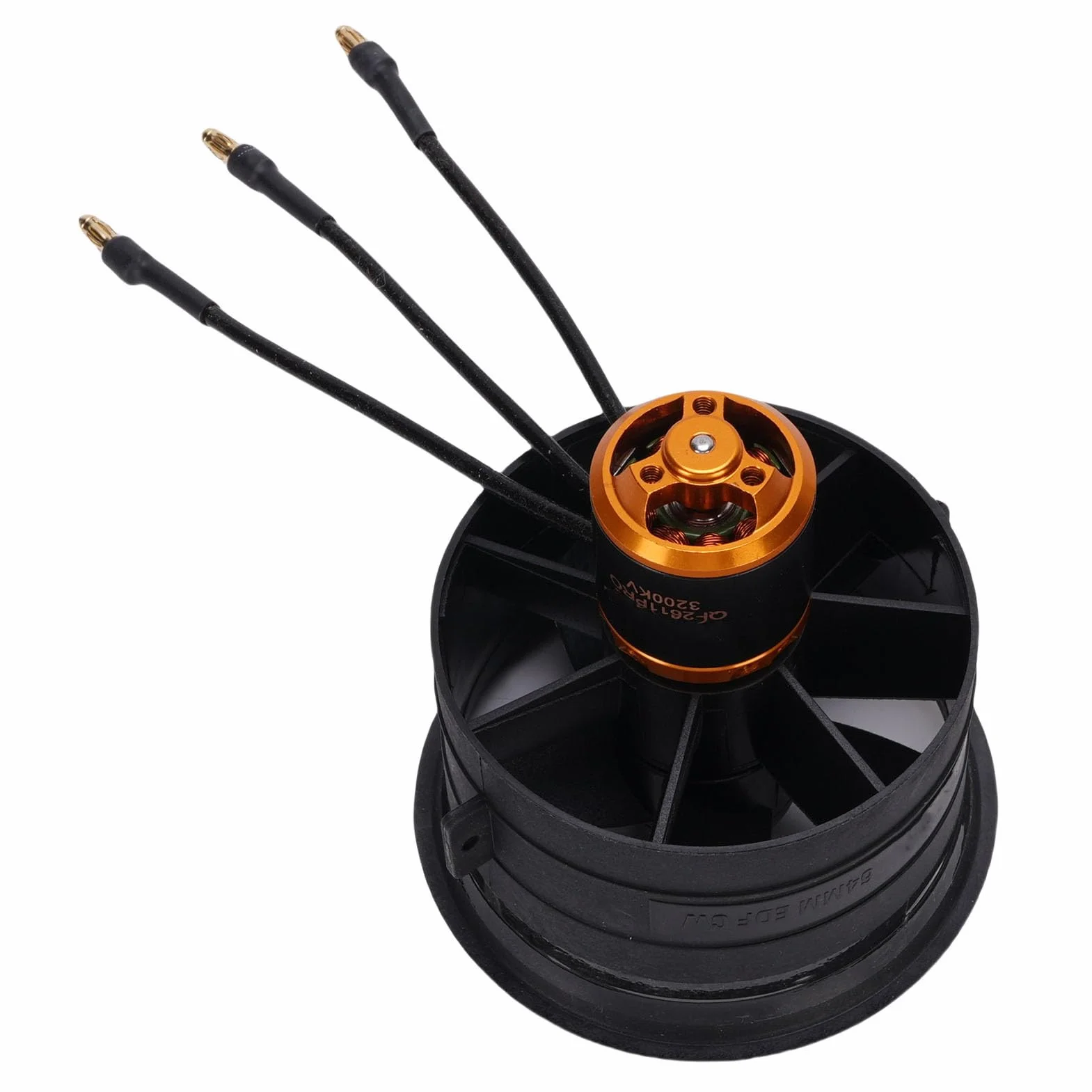 Pongnas Violent Fan 64mm 3200KV Bezszczotkowy Silnik z płytą sterującą – 5-łopatkowy Wentylator Kanałowy do Chłodzenia Komputerów, Modyfikacji Dronów i Projektów Elektroniki DIY