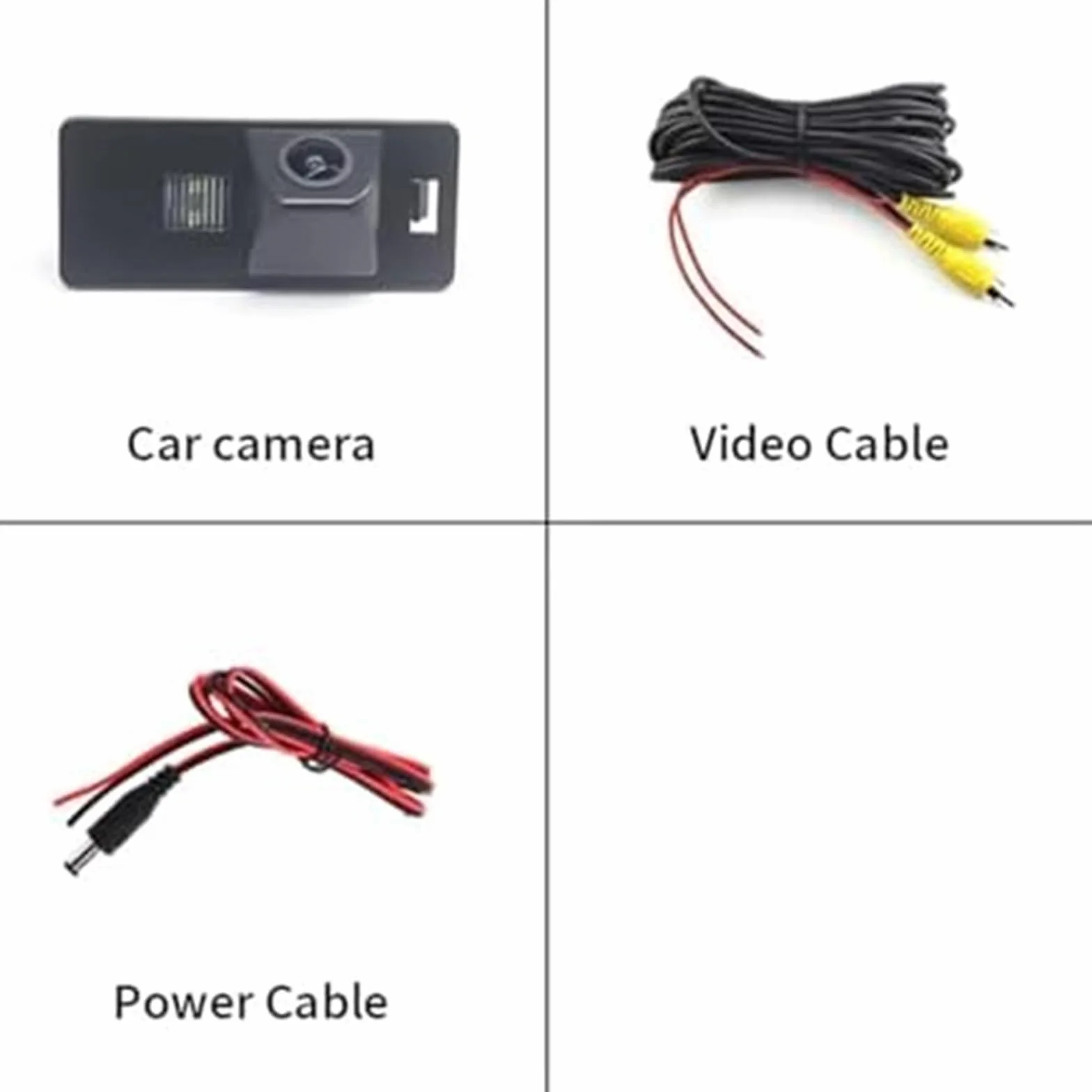 Tylna kamera pojazdu Kamera cofania, dla S5, dla A4(BLACK Fixed Ruler Line)