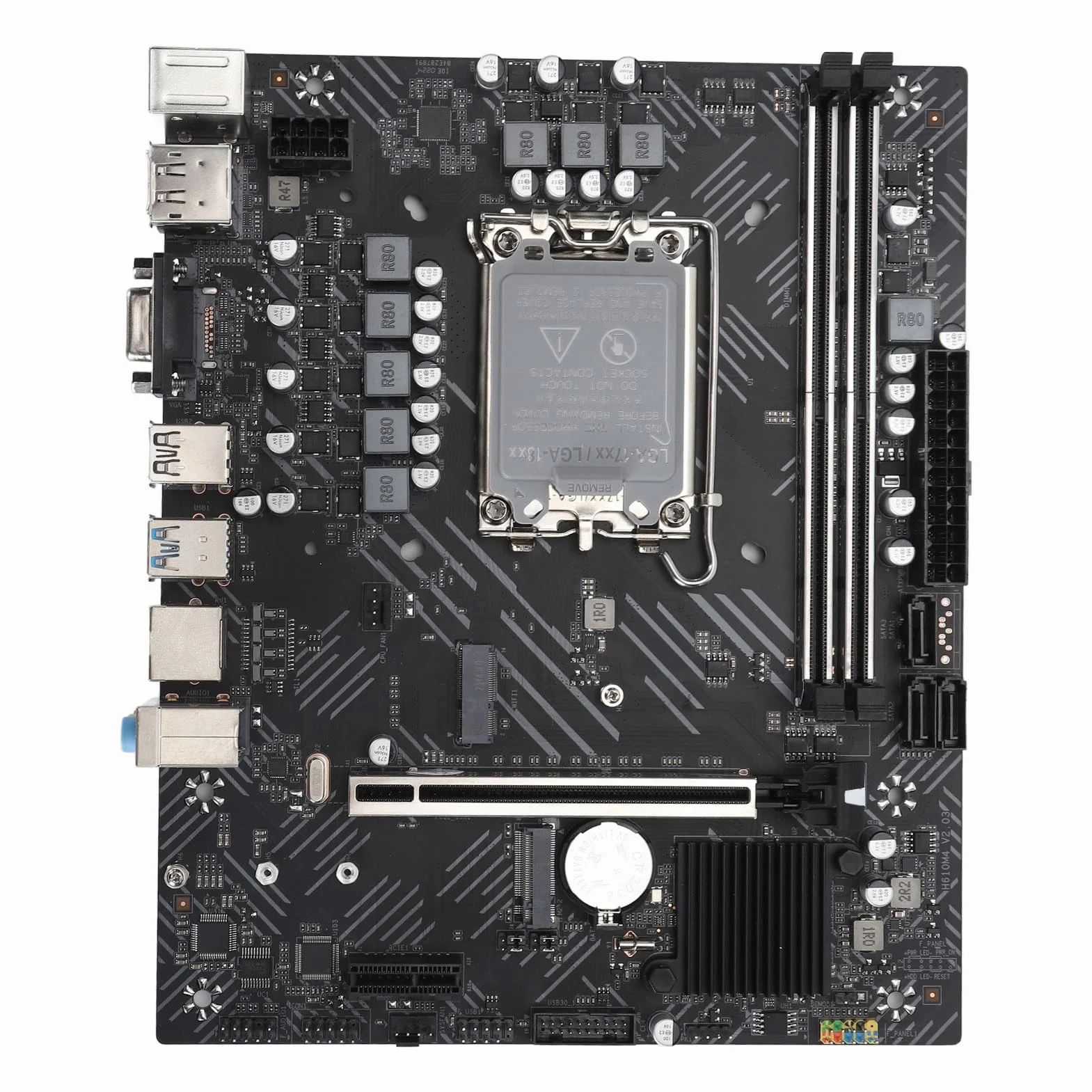 Denash Komputer Wysokowydajny Komputerowa Płyta Główna DDR4 2133HMZ Zestaw Pamięci PCIE 4.0 X16 NVME M.2 Port LGA1700 Pin Atx Core 12 13 Gen CPU dla Profesjonalistów (H610 Mothe Board+8 GB x 2