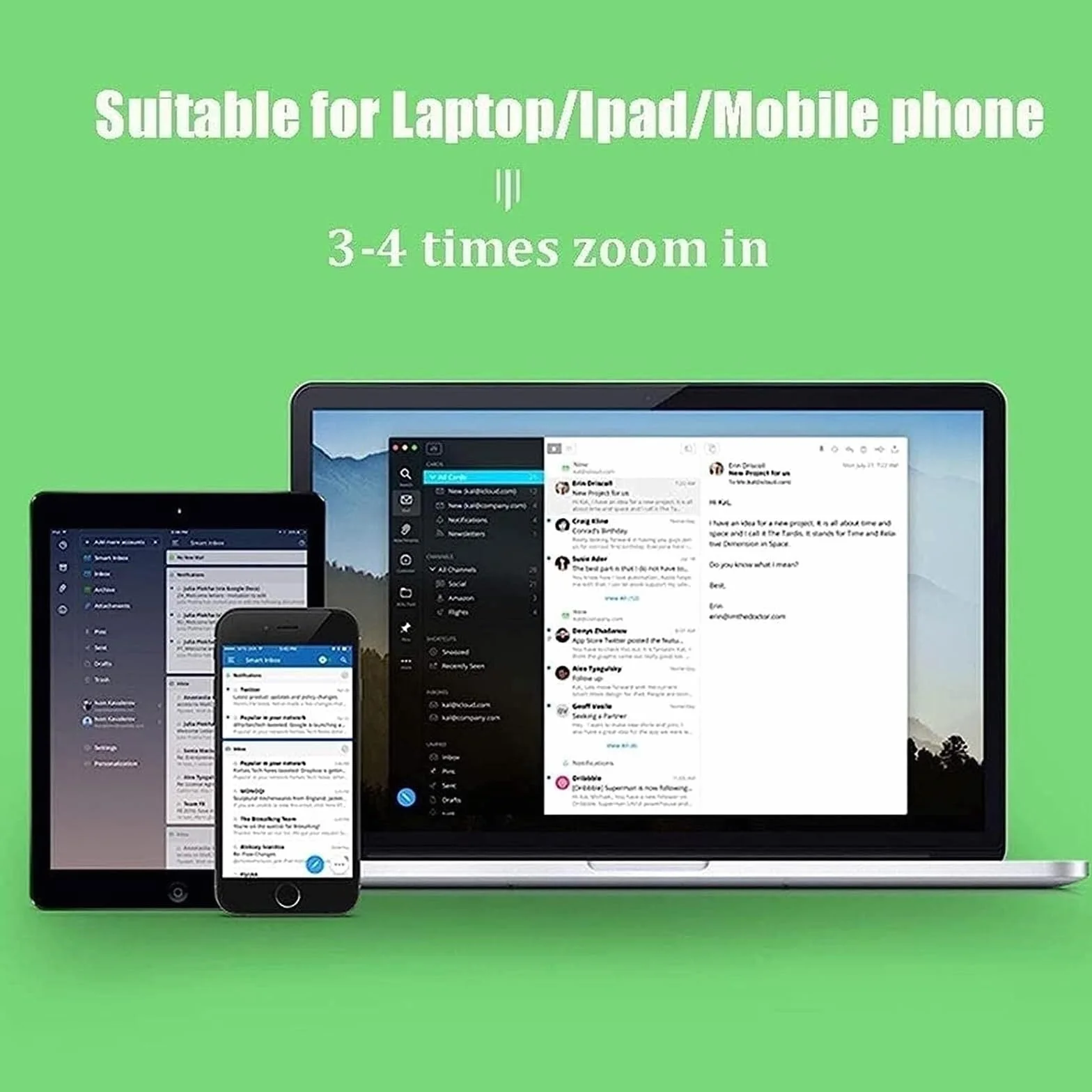 Okulary powiększające 3D Hd Laptop lupa do ekranu wzmacniacz mobilny projektor, copmputer lupa do ekranu telefonu gry wideo