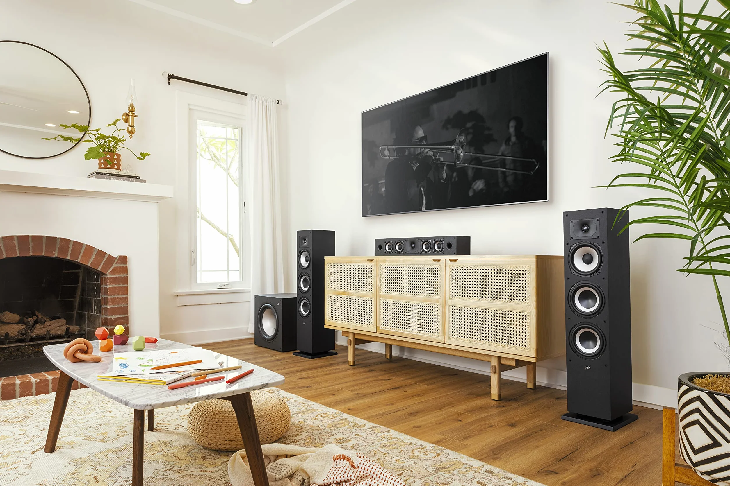 POLK AUDIO MXT60BK Głośnik, Czarny