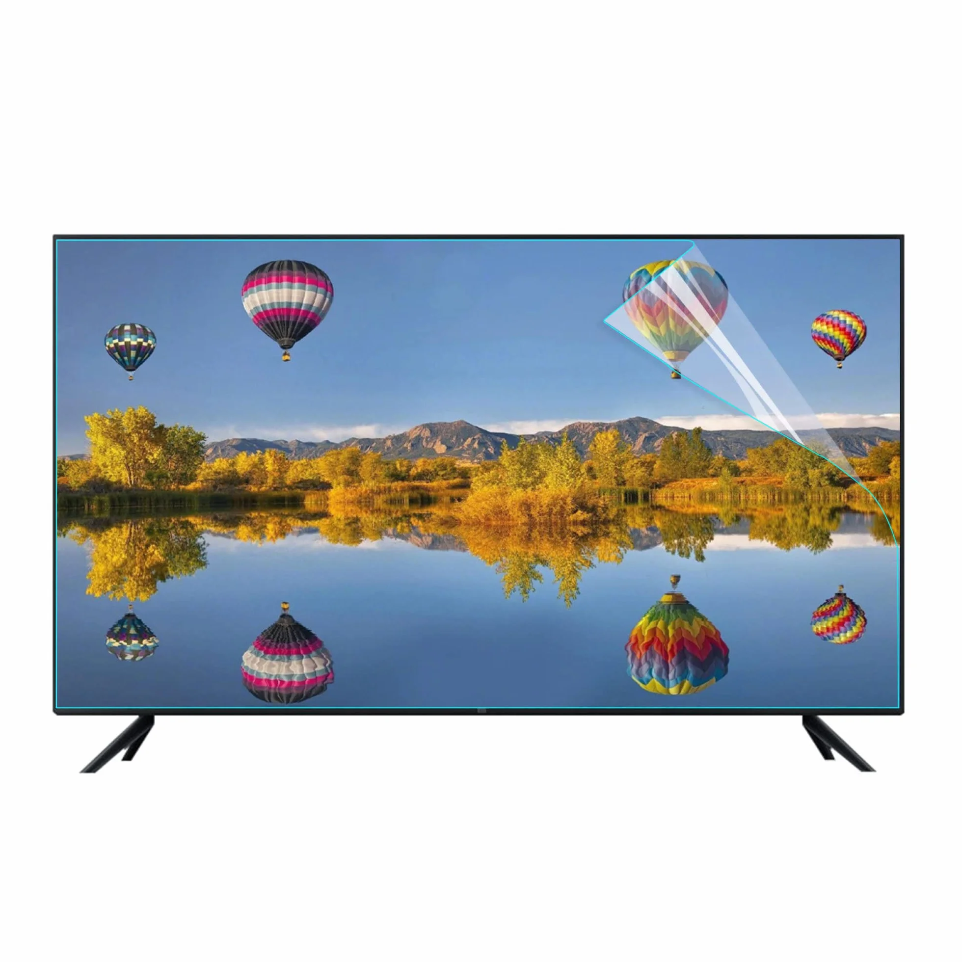 Osłona ekranu, Osłona ekranu telewizora przed niebieskim światłem i promieniowaniem/matowa osłona przeciwodblaskowa, 32–65 cali do LCD 4K OLED QLED HDTV(55in 1221x689mm)