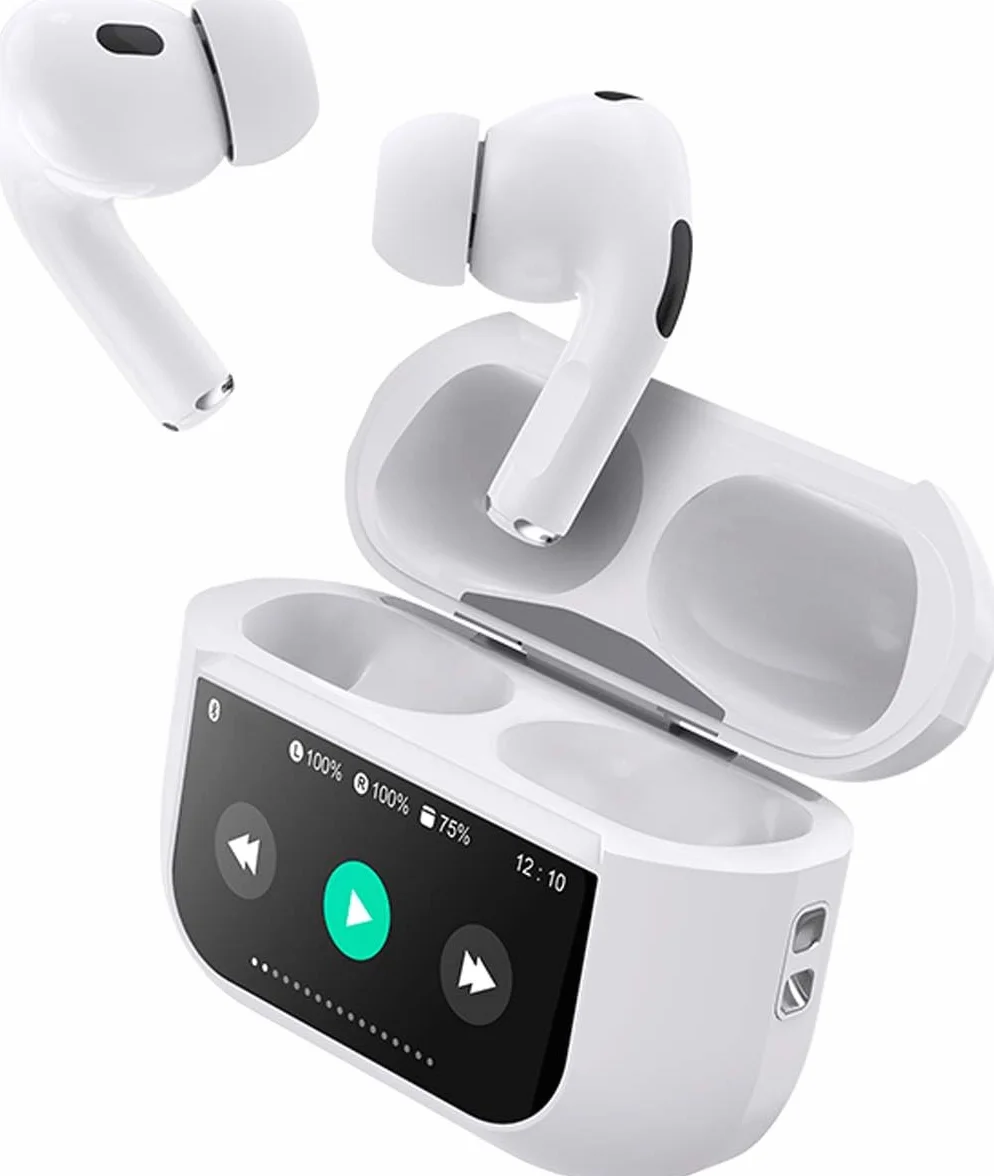 Słuchawki True Wireless ANC z ekranem dotykowym Play Touch białe