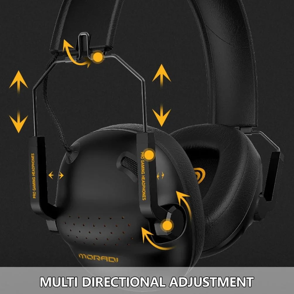 Zestaw słuchawkowy do gier USB 7.1 Surround Sound do PC słuchawki nauszne z mikrofonem z redukcją szumów, gra, muzyka, przewodowe