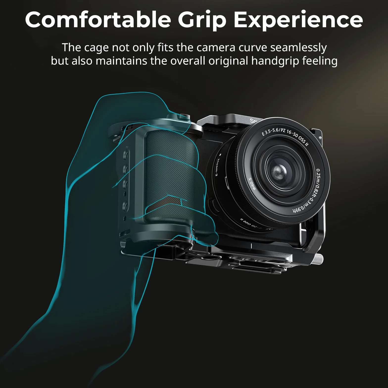 SmallRig Zestaw Klatki ZV-E10 II Dla Sony Alpha ZV-E10 II z Zaciskiem Kablowym do HDMI, Wbudowaną Płytą Szybkiego Montażu Dla Arca, Zimnym Butem i Otworami Gwintowanymi 3/8''-16-4867