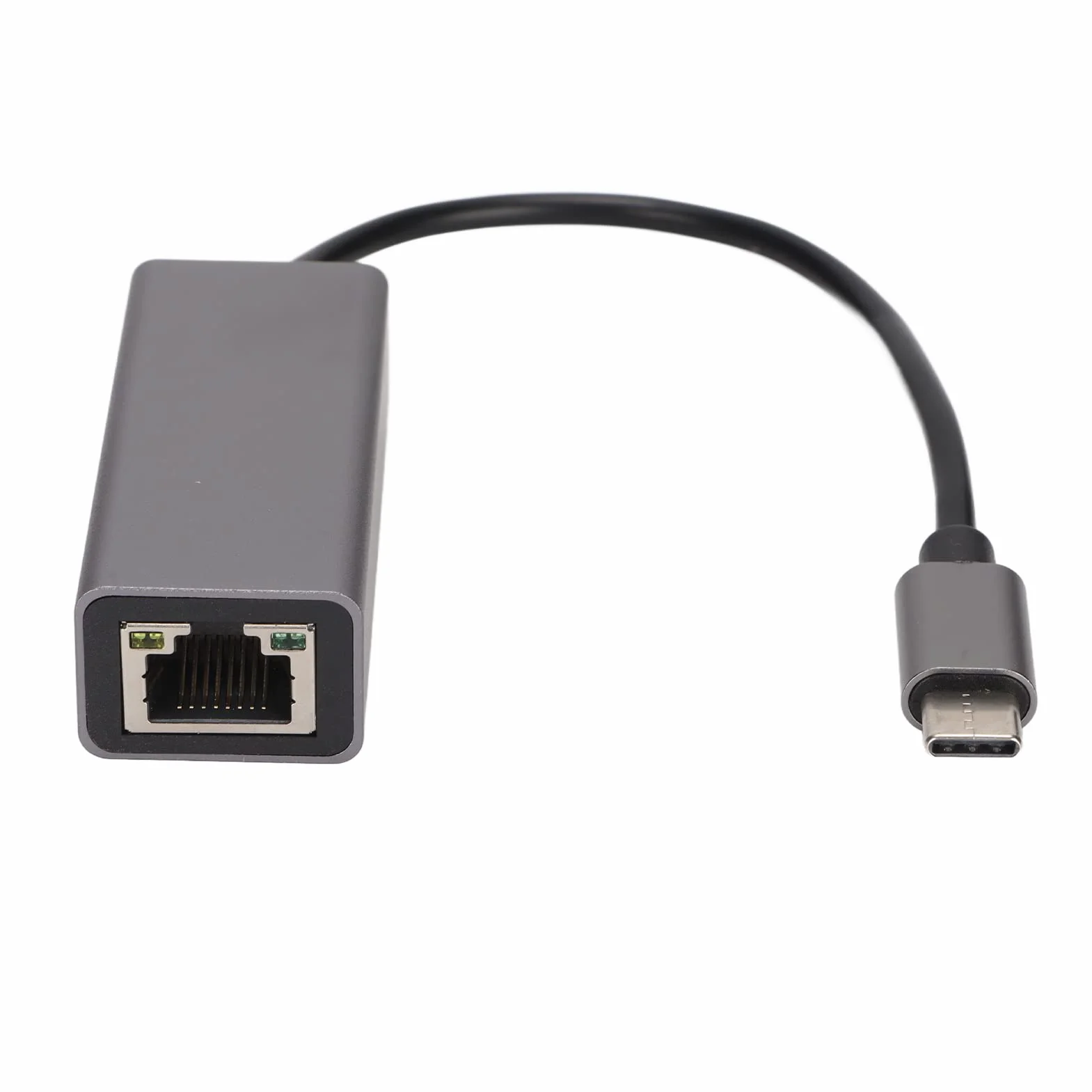 Adapter Sieciowy USB C Ethernet, Adapter Sieciowy USB Typu C na RJ45 Ethernet LAN, Konwerter 100/1000 Mb/s do MacBooka Pro, do S9/S8/uwaga, Szary(1000 MB)