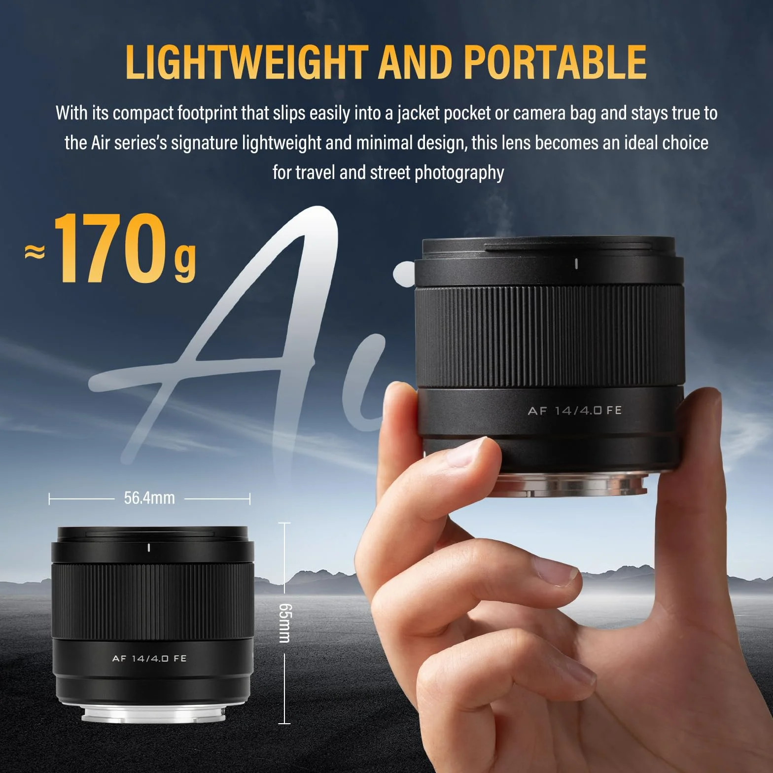 VILTROX 14 mm F4.0 Air FE Mount Obiektyw Fotograficzny Obiektyw do Sony E Mount Camera Lenses Szeroki Kąt Pełnozakresowy Obiektyw Autofokus dla Sony A7 A9 A1 FX3 A7RV ZVE1 A7CII A6600 A6500 ZV-E10II