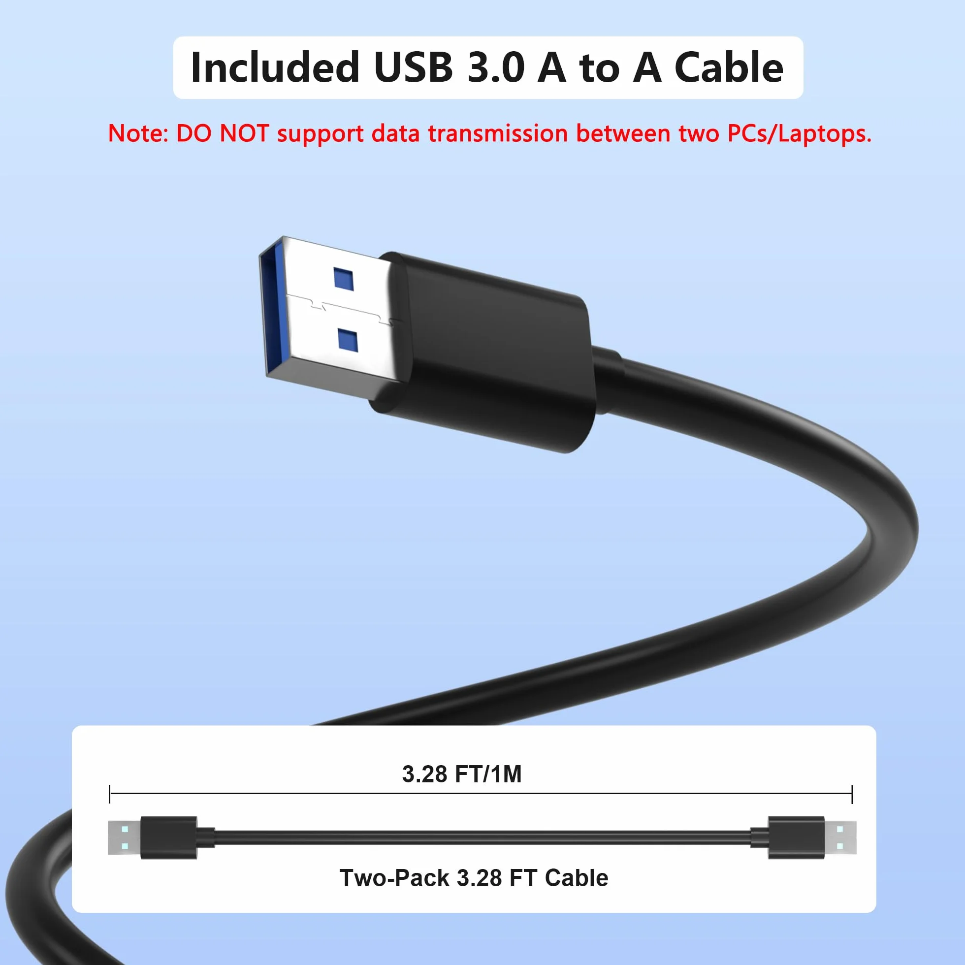 Przełącznik USB 3.0 2 w 2 wyjścia, przełącznik USB do 2 komputerów, do udostępniania klawiatury, myszy, drukarki, przełącznik udostępniania USB do Windows/Mac/Linux, 2-portowy przełącznik USB z 2