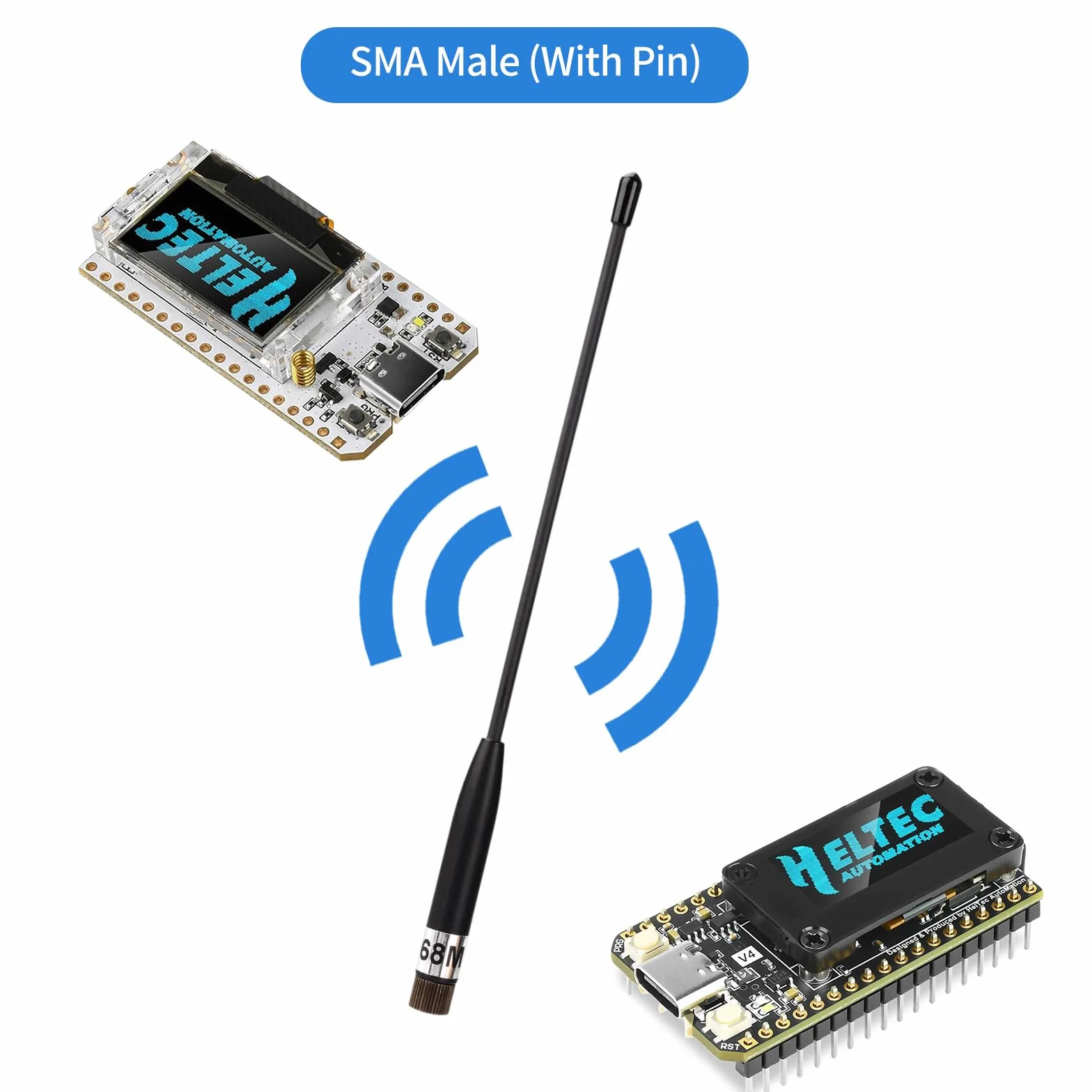 Antena Meshtastic LoRa 10dBi 868 MHz Long Range Soft Whip SMA - 3-pak