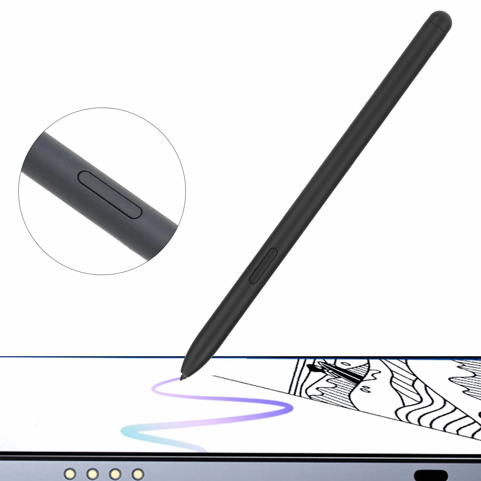 Rysik Plastikowy z 5 Końcówkami dla Tab S6 Lite, Inteligentny Długopis do Pisania i Rysowania, Kompatybilny z SM P610 SM P615, 10,4 Cala