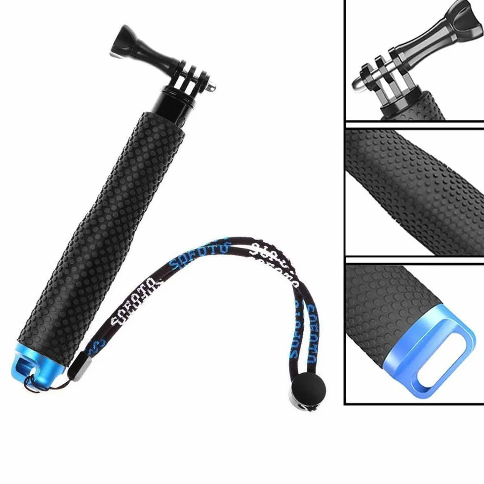 Wodoodporny wysuwany kij do selfie, aluminiowy uchwyt do GoPro 3+/4/3/2/5, 48.3 cm