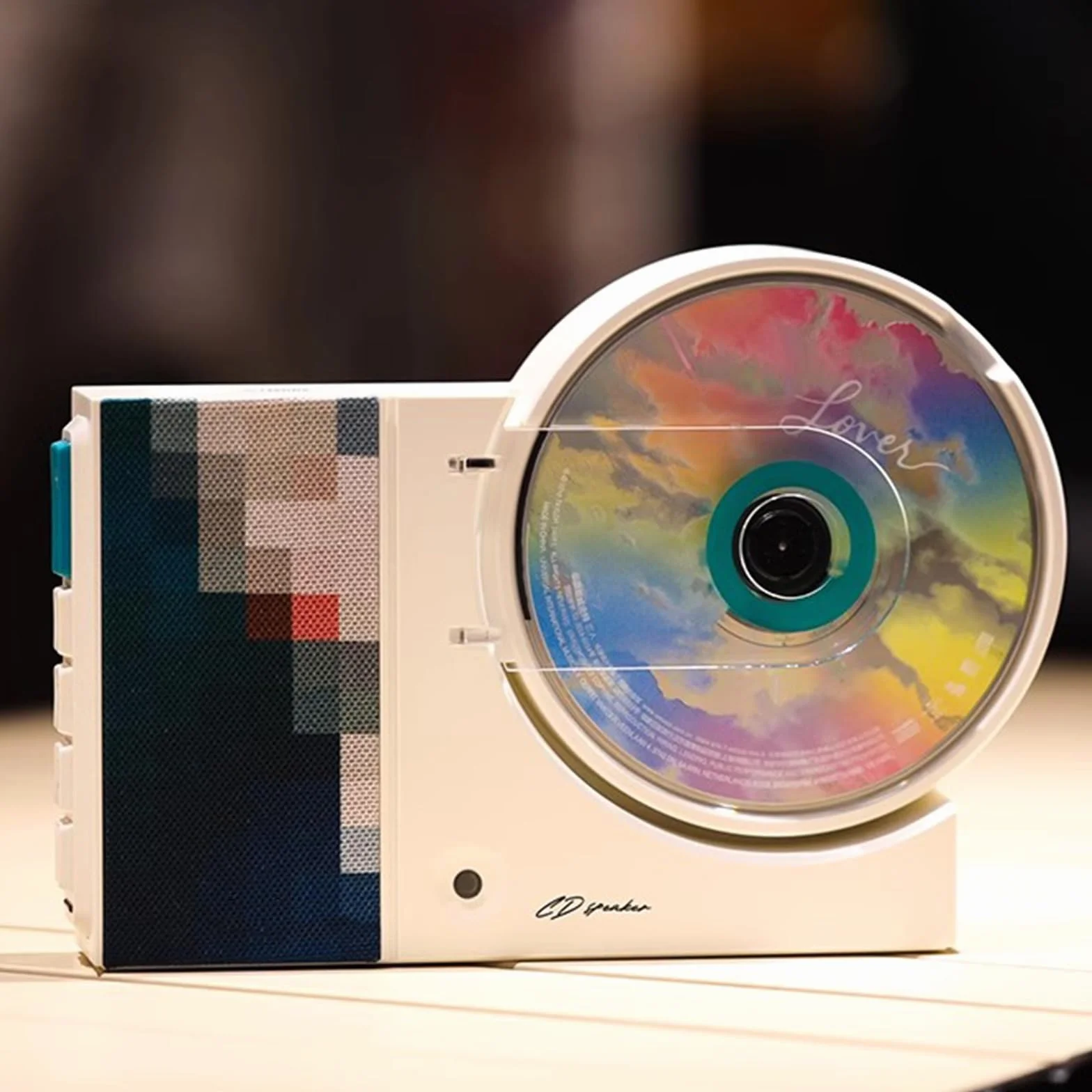 Przenośny odtwarzacz CD Bluetooth z głośnikiem HiFi, pilot zdalnego sterowania, obsługa USB/AUX, do montażu na ścianie i na biurku, dla miłośników muzyki