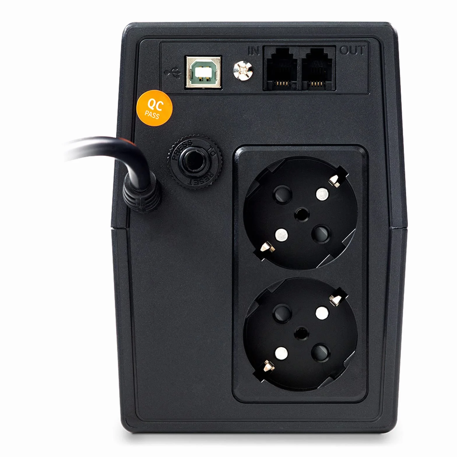 Njoy Horus Plus 800Va Line Interactive Ups 480 W LCD Touch Screen Avr 2 Schuko 1 Rj45 / Rj11 In/Out USB 1 akumulator 12 V 9 Ah