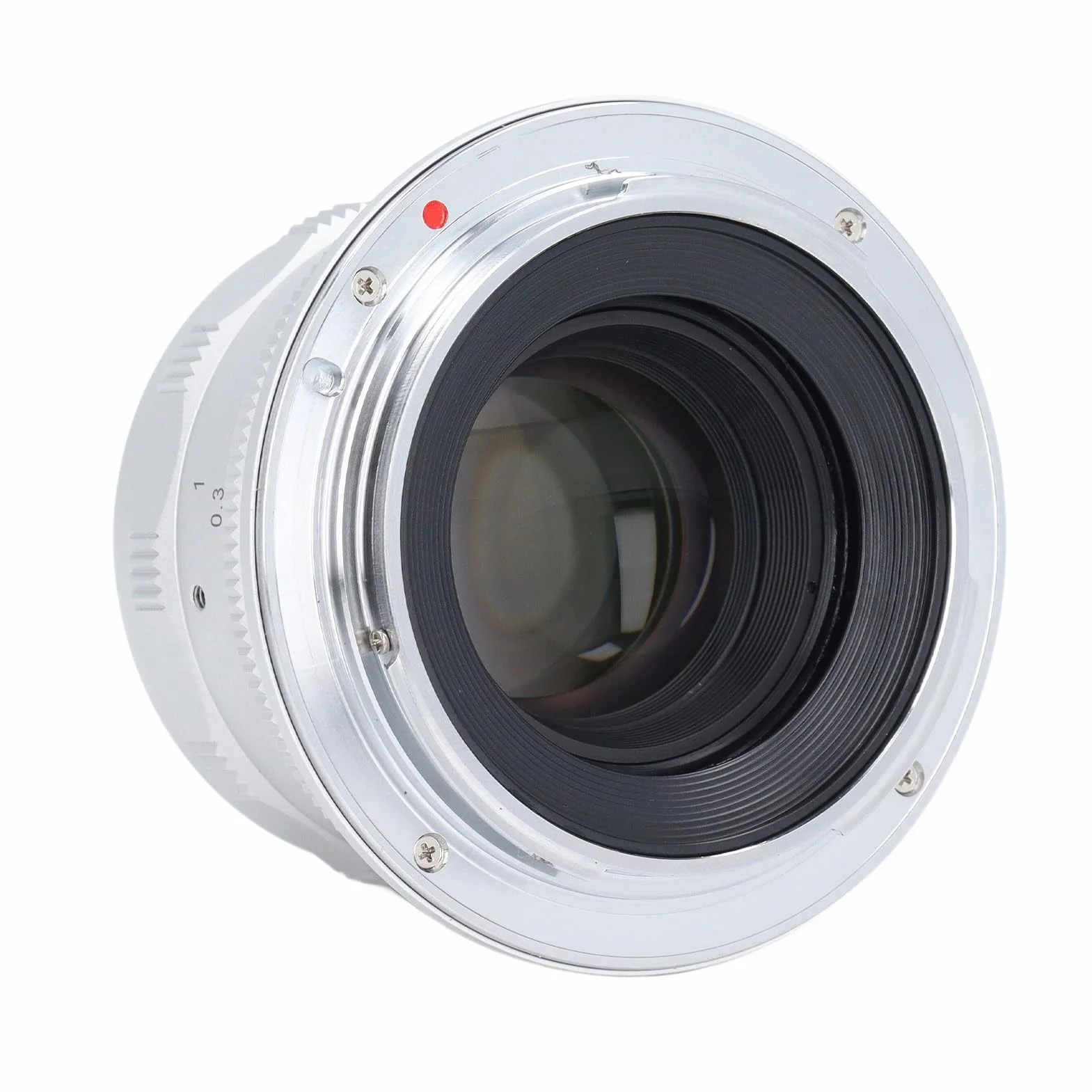 Cosiki Obiektyw Aparatu 35 Mm, Pełna Rama Soczewka o Stałym Ognisku łatwa Instalacja do Mocowania RF dla R6Mark II R50 R100 (WHITE)
