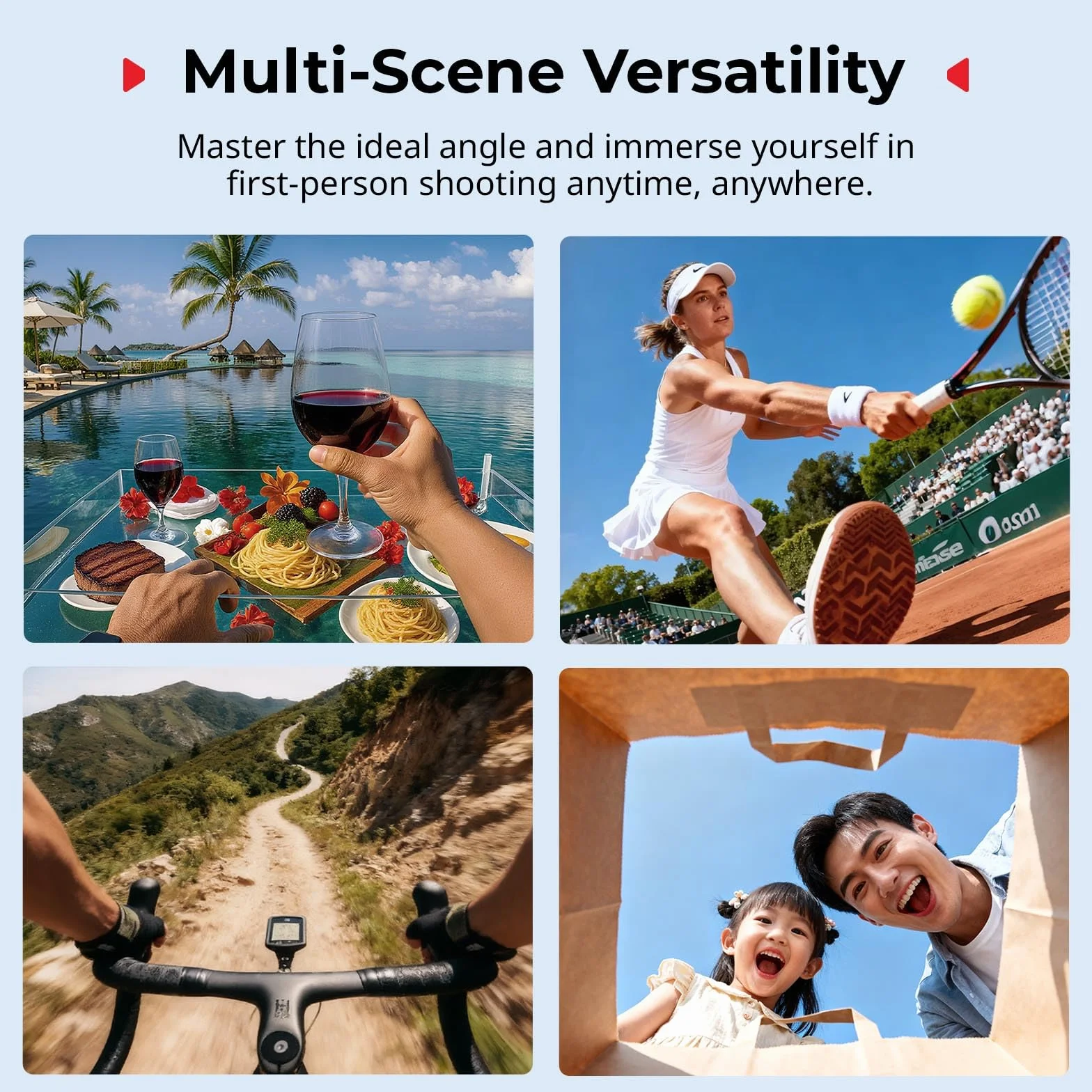 SMALLRIG Magnetyczny uchwyt do DJI Osmo Nano, do Insta360 GO 3S, z paskiem na szyję i paskiem na nadgarstek, z otworem do zawieszania zapobiegającym zgubieniu, do selfie POV/Vlog - 5761