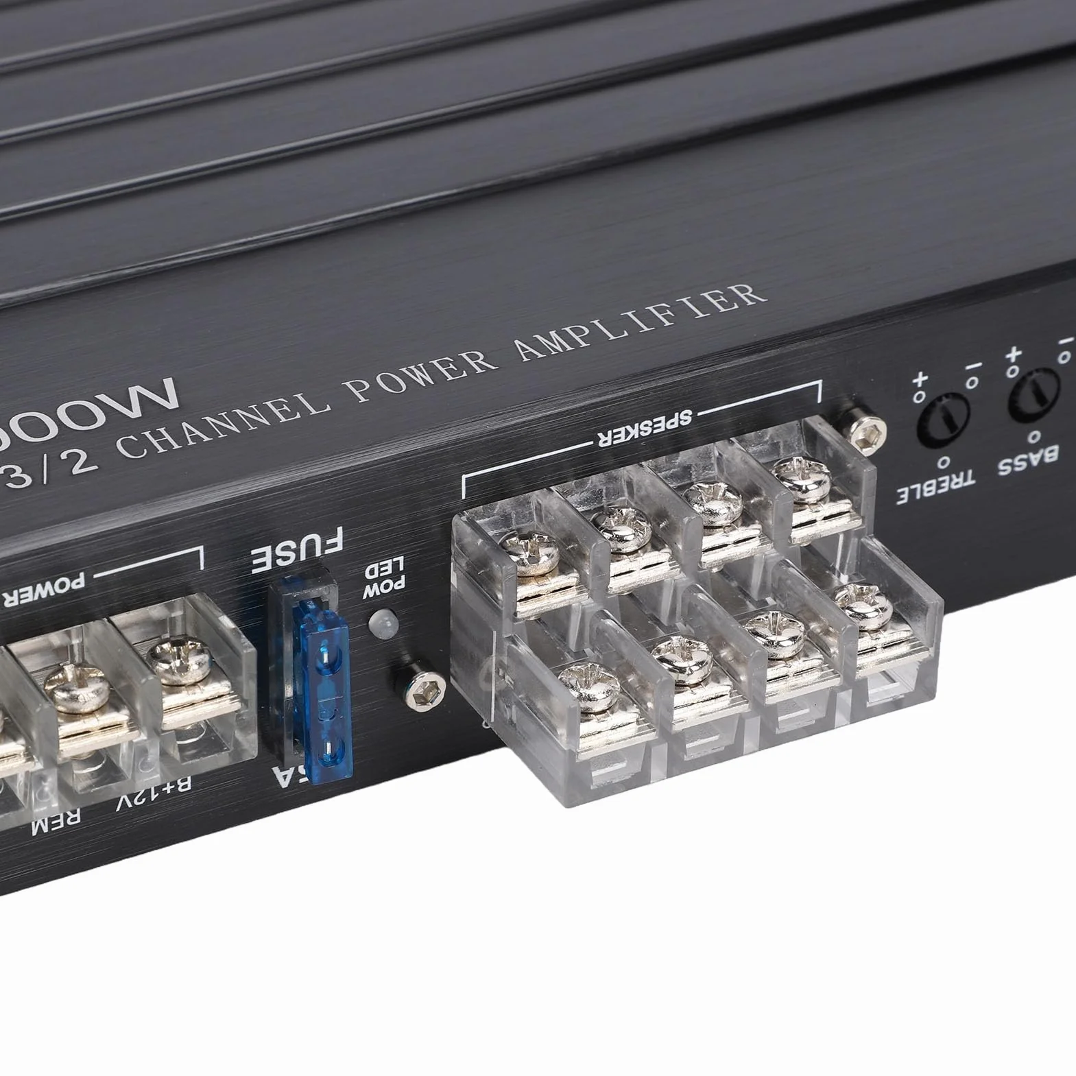 CHICIRIS Wzmacniacz Samochodowy 4-kanałowy Pełnozakresowy Samochodowy Sprzęt Audio Wzmacniacz dla DC 12V Ciężarówki Łodzie UTV i Motocykle System Audio