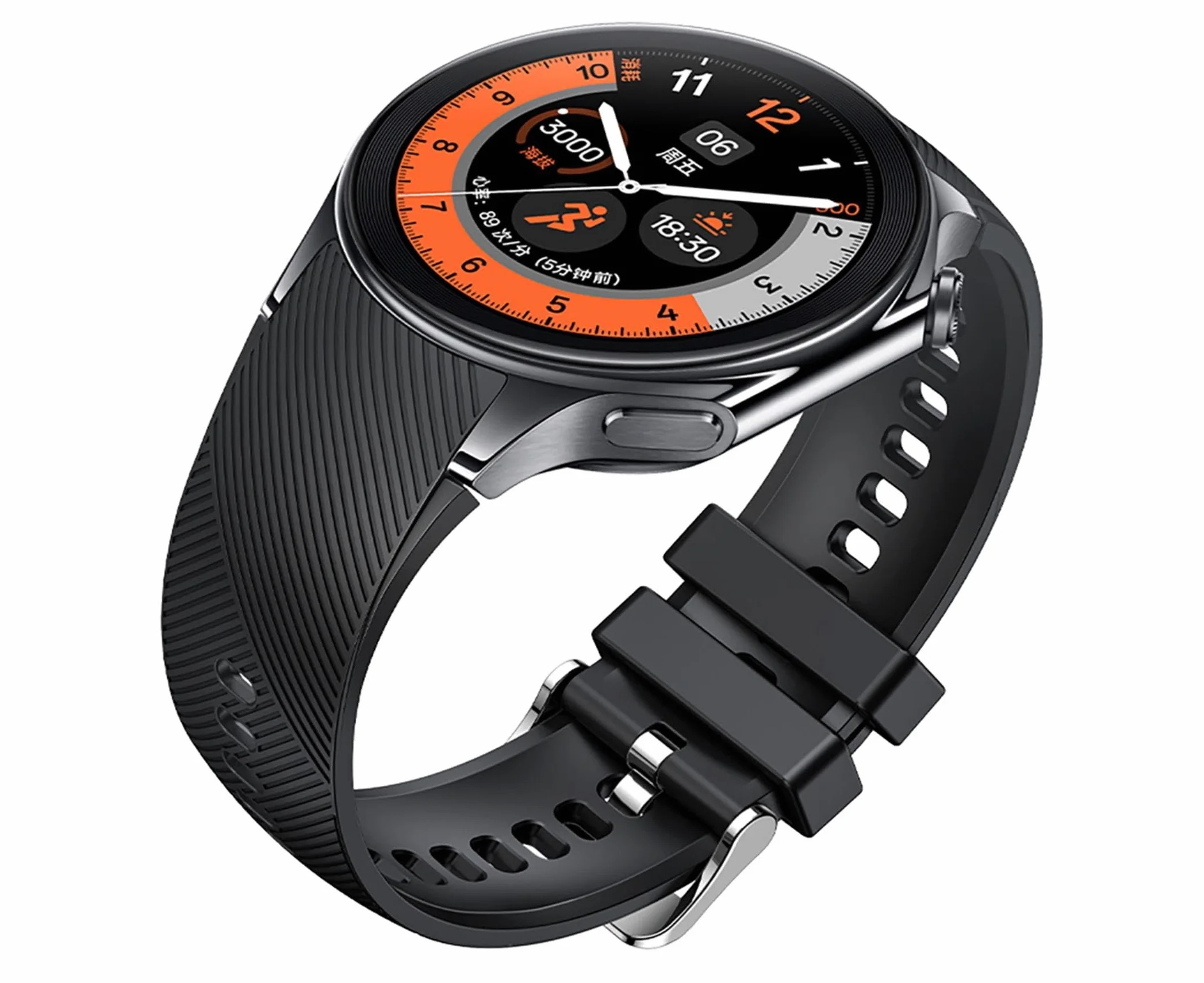 GIOPUEY Pasek kompatybilny z OnePlus Watch 3/2/2R/OPPO Watch X, miękki silikonowy pasek do zegarka, zamiennik paska [odporny na zużycie] [oddychający] - niebieski (Midnight Blue)