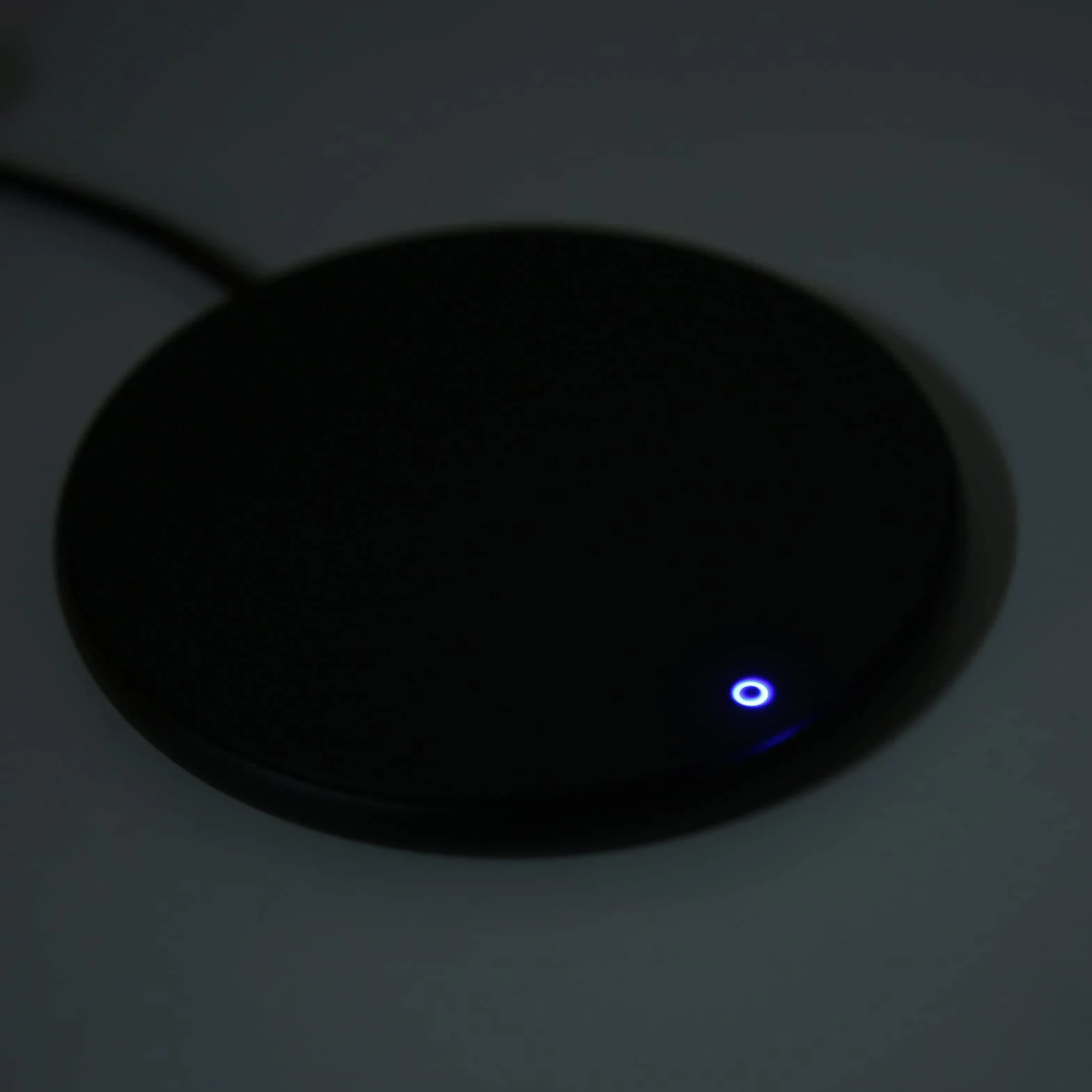 Podgrzewacz do Kubków USB Biurkowy z Inteligentnym Przełącznikiem Dotykowym, Stała Temperatura, Ø10,3 Cm, Czarny