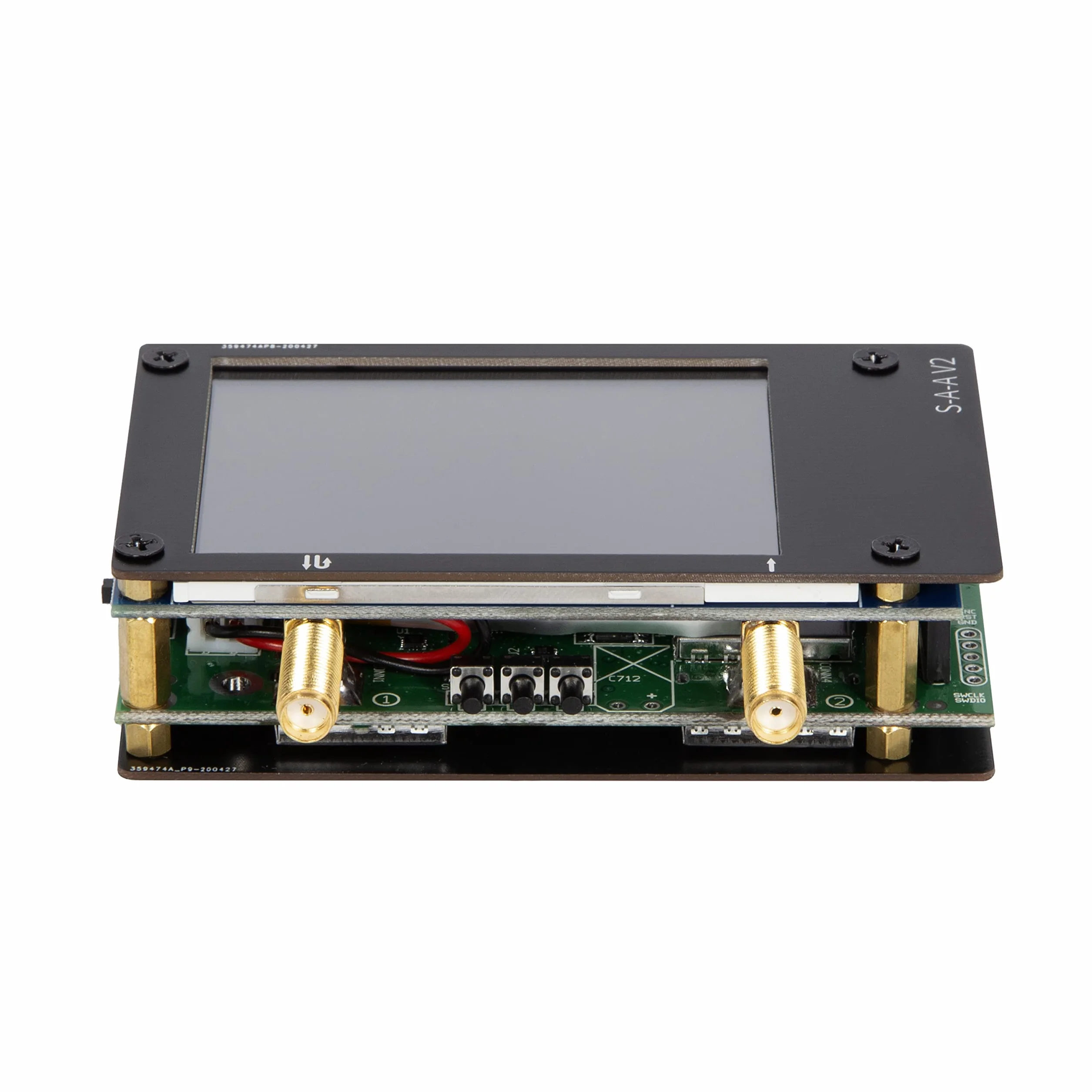 Nooelec NanoVNA v2 (S-A-A-2) Zestaw - wektorowy analizator sieciowy 50 kHz-3 GHz z ekranowaniem, zestawem do kalibracji, 6 tłumików i więcej! Wspieraj innowacje