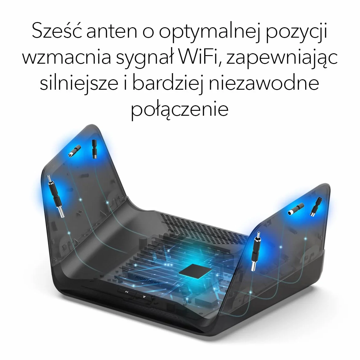 Trójpasmowy router WiFi 6E (RAXE300) NETGEAR Nighthawk - funkcje zabezpieczeń, bezprzewodowa szybkość gigabitowa AXE7800 (do 7,8 Gb/s), nowe pasmo 6 GHz, 8 strumieni do 185 m2, 40 urządzeń