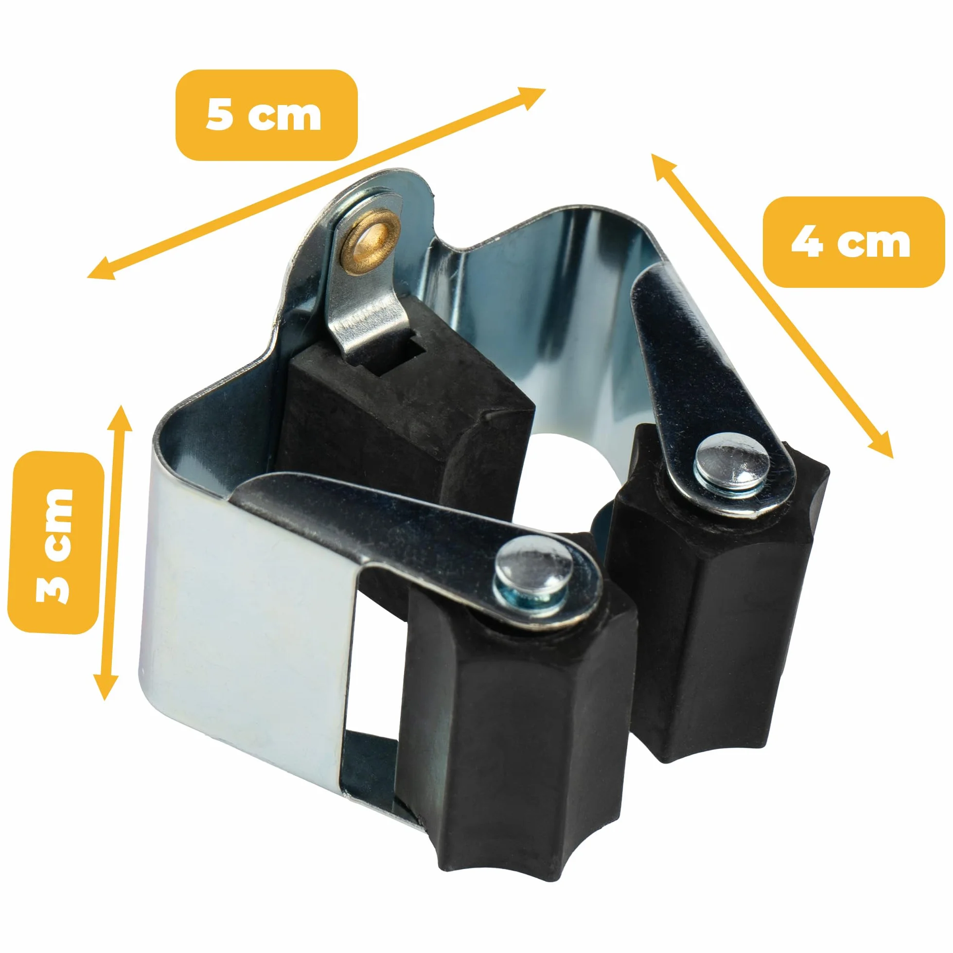 Wieszak Ścienny na Narzędzia profesjonalany Uchwyt na Grabie Miotły Mopy Organizer na Narzędzia ogrodowe 5x3cm tworzywo ABS, Udźwig 5kg