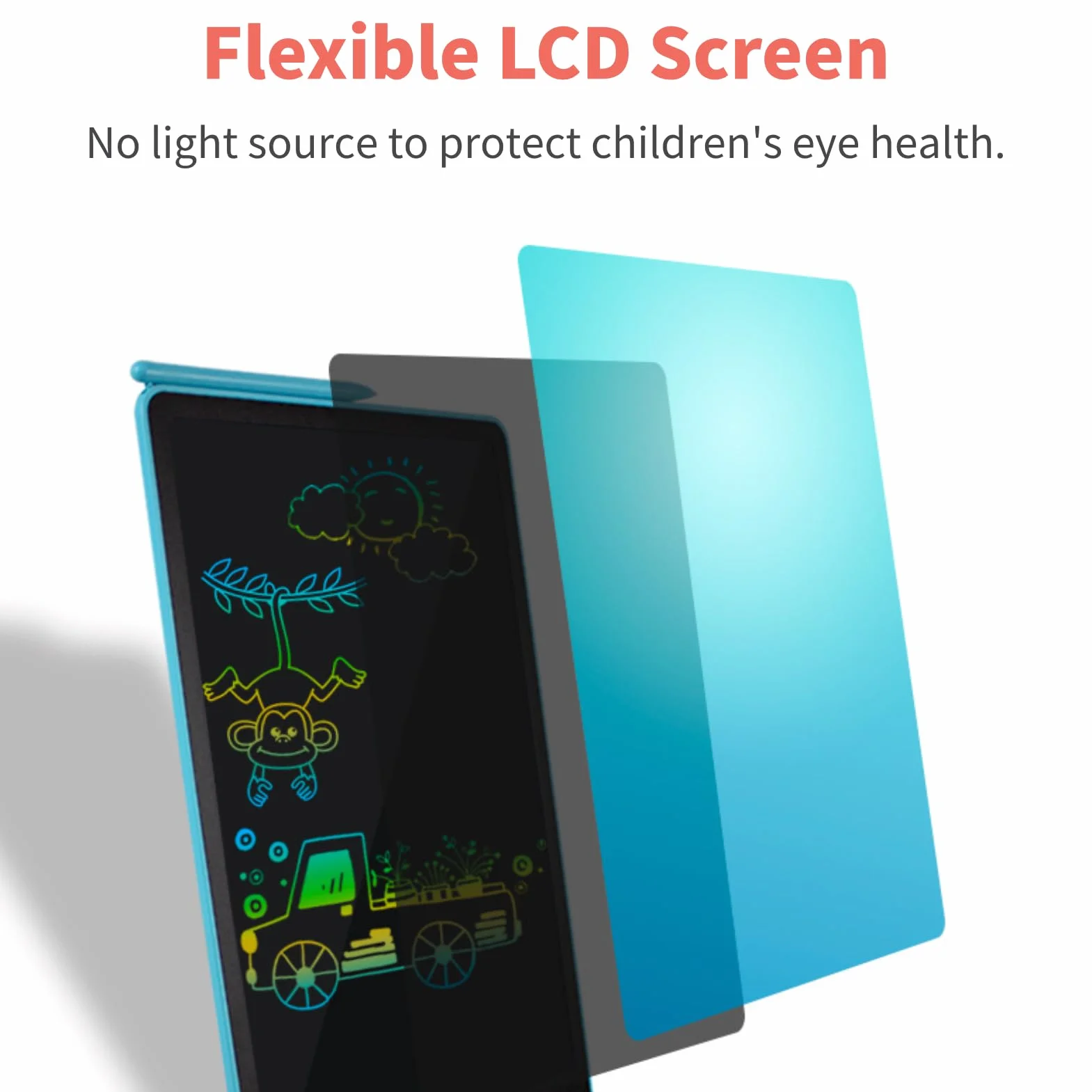Tablet do Pisania LCD, 16-calowy Notatnik Cyfrowy z Podwójnym Wyświetlaczem, Elektroniczne Bloki do Rysowania z Piórem, Używana Podkładka do Pisania do Szkolnego Biura,