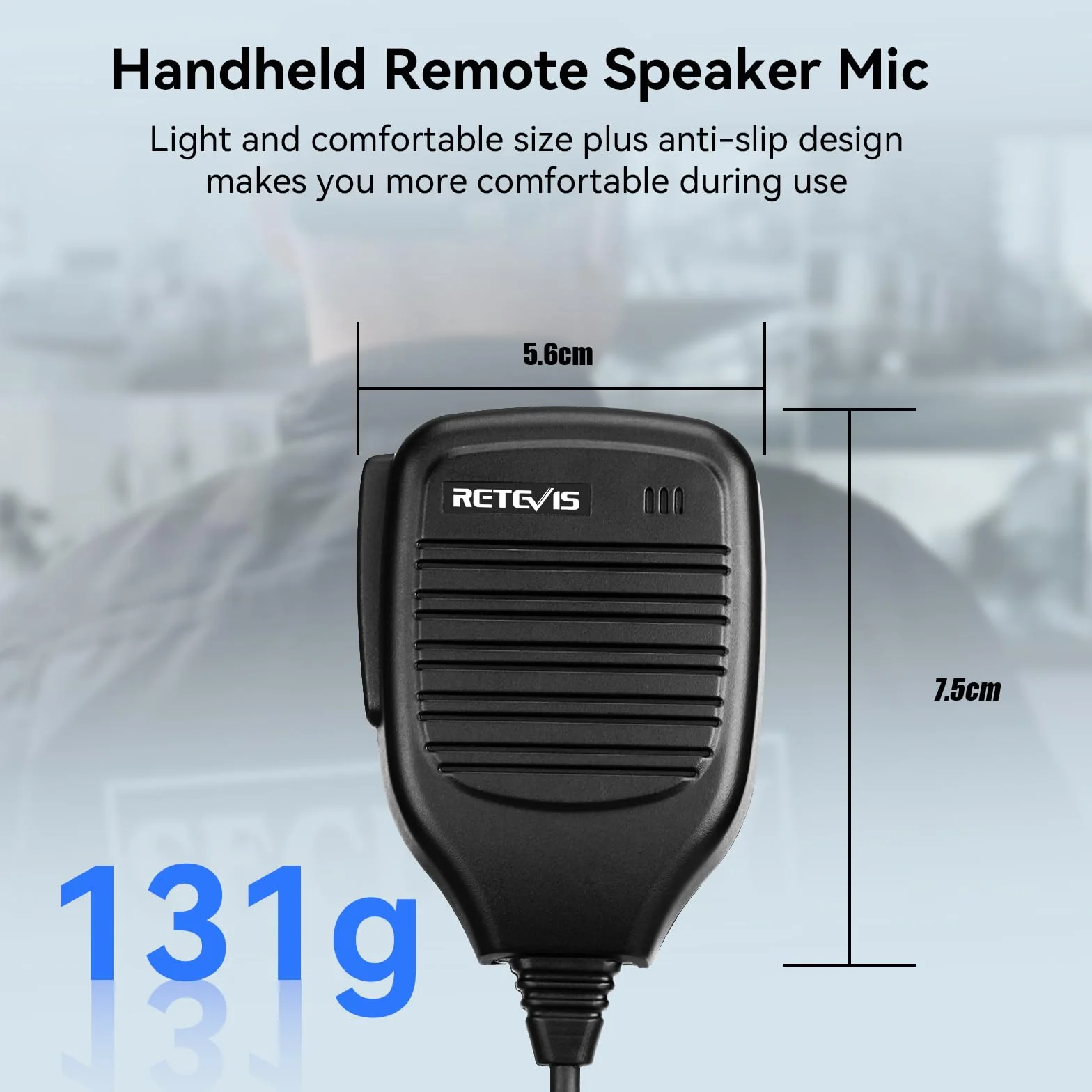 Głośnik Ręczny Retevis 2-Stykowy Radiotelefon Zdalny Głośnik Mikrofon Kompatybilny z Walkie Talkie Retevis RT24 RT28 RT27 Baofeng BF-888S UV-5R KENWOOD WOUXUN HYT TYT (2 Szt.)