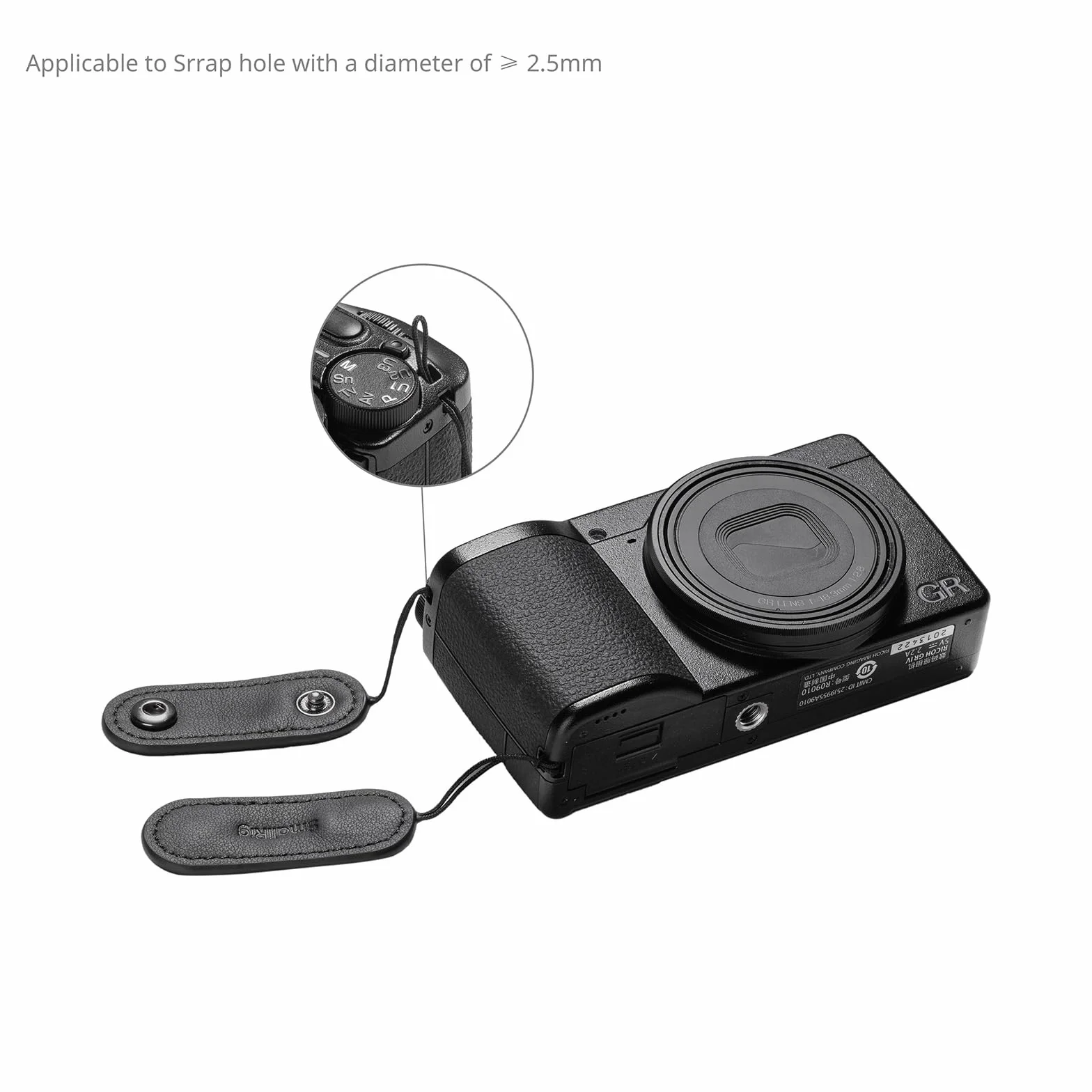 SMALLRIG Pasek na palec do aparatu z serii Ricoh GR (czarny) - 5689