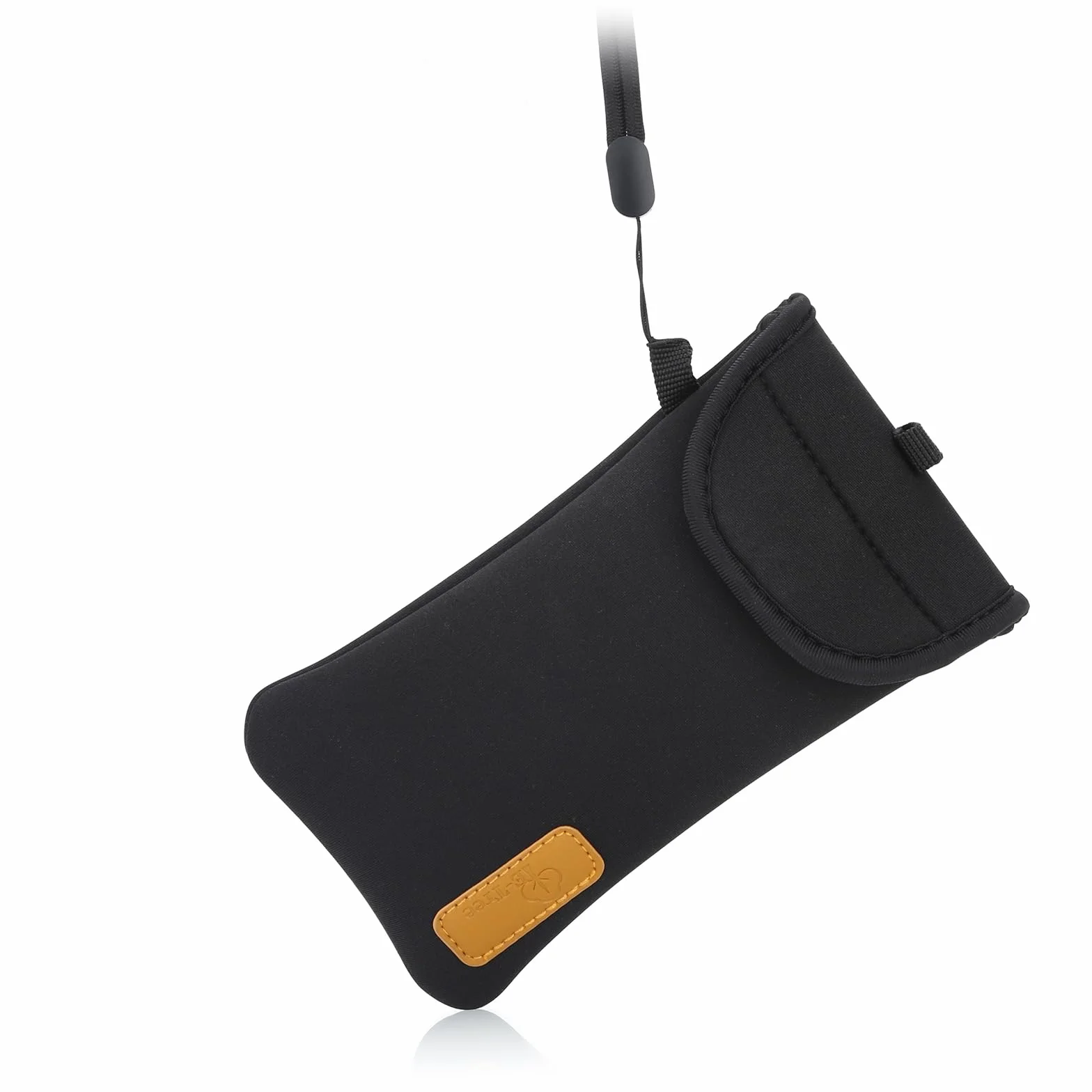DOB SECHS Skarpety na telefon, neoprenowe etui na telefon z karabińczykiem x2, smyczą i paskiem na nadgarstek, do wędrówek i podróży, pasuje do telefonów o przekątnej do 16,5 cm