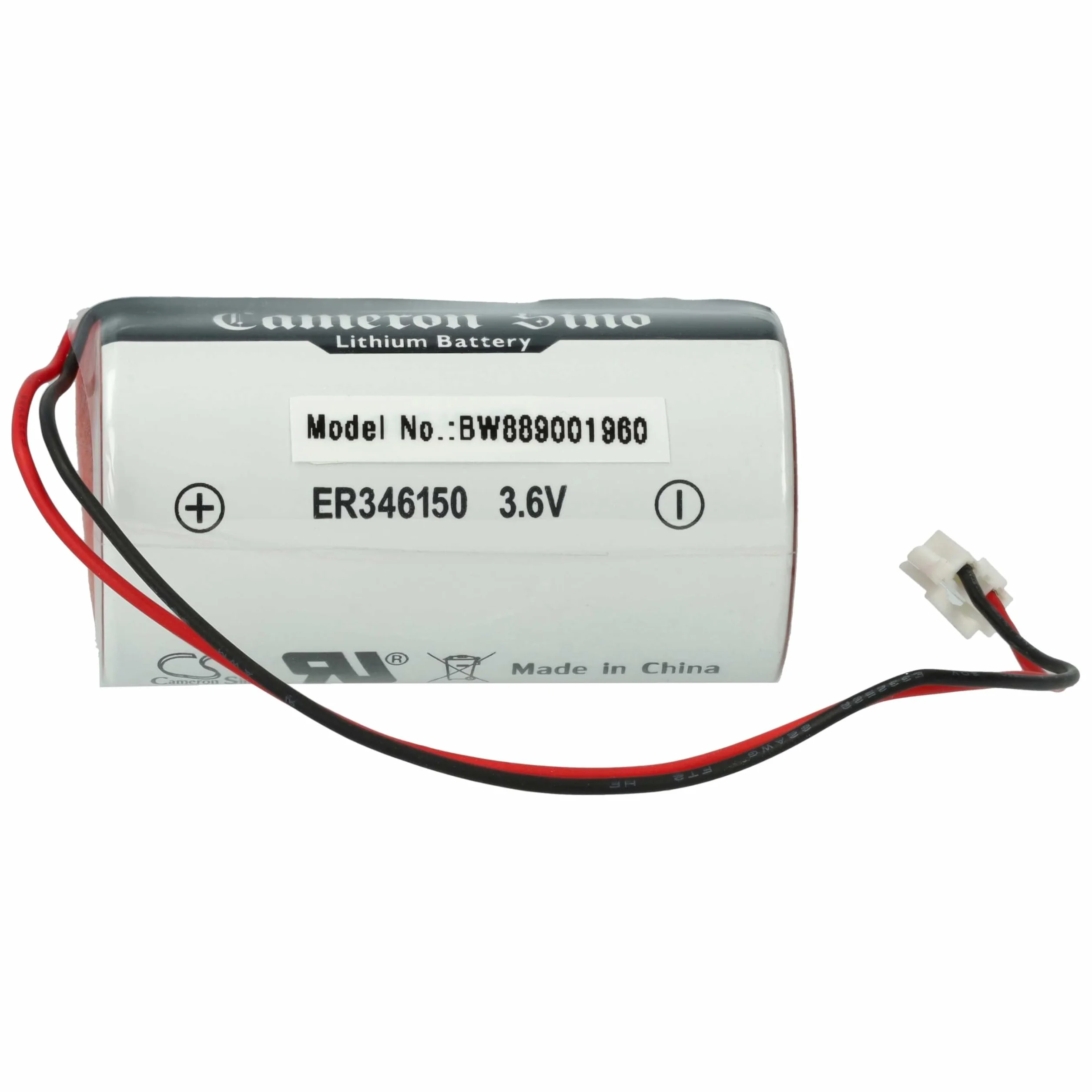 vhbw 2 x bateria kompatybilna z DSC WT4911B, WT4911, WT4911BM, jednostki alarmowe IMPASSA, Home Security, bezprzewodowa syrena zewnętrzna (14500 mAh, 3,6 V, Li-MnO2)