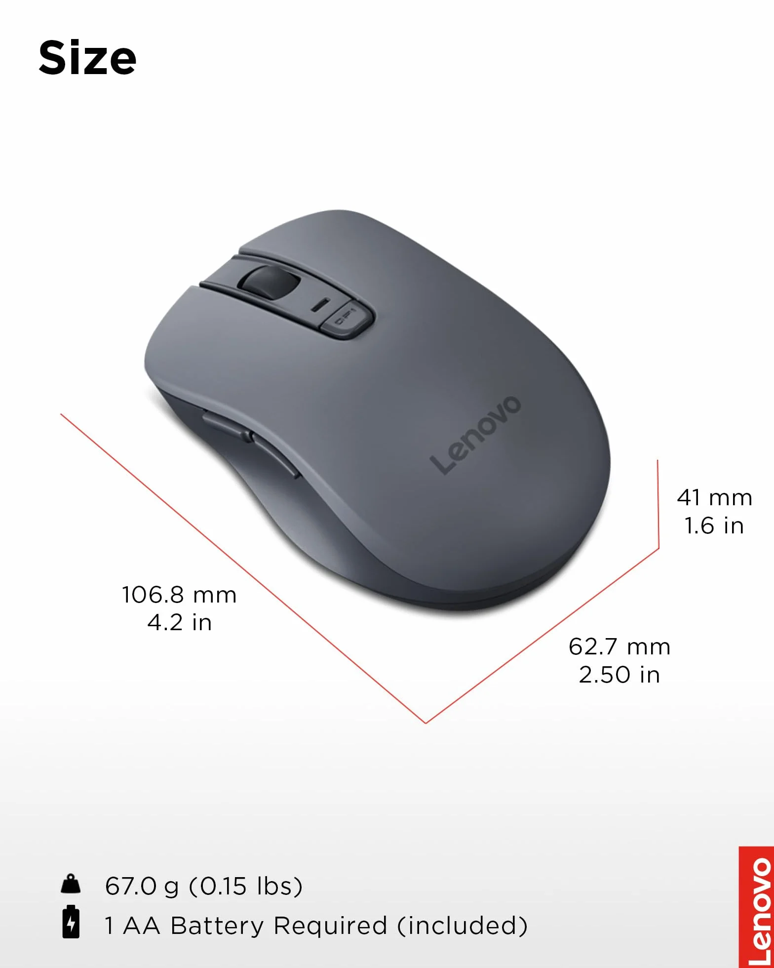 Lenovo WL310 Cicha mysz Bluetooth