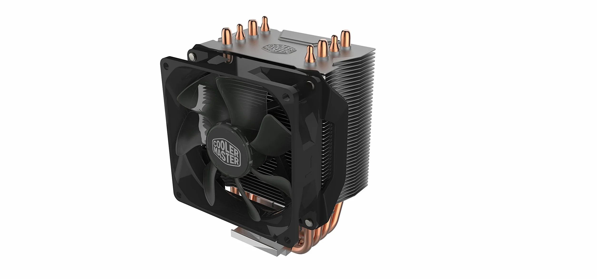 Cooler Master Hyper H412R Chłodnica CPU - Niskoprofilowy System Chłodzenia, Technologia Direct Contact, 4 Miedziane Ciepłowody, Kompaktowy Radiator z Wentylatorem PWM 92mm - Zgodność z AMD i Intel