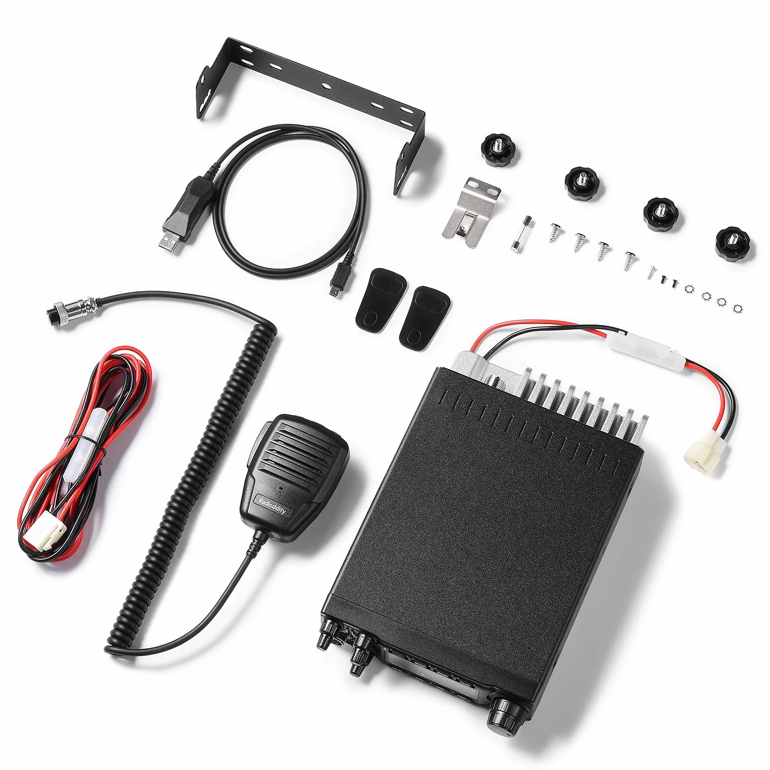 Radioddity QT80 radio 10 m, 80 W, wysokowydajne radioamatorskie urządzenie radiowe, SSB/AM/FM/PA z redukcją szumów RX i TX, CTCSS/DCS, ASQ, alarm SWR