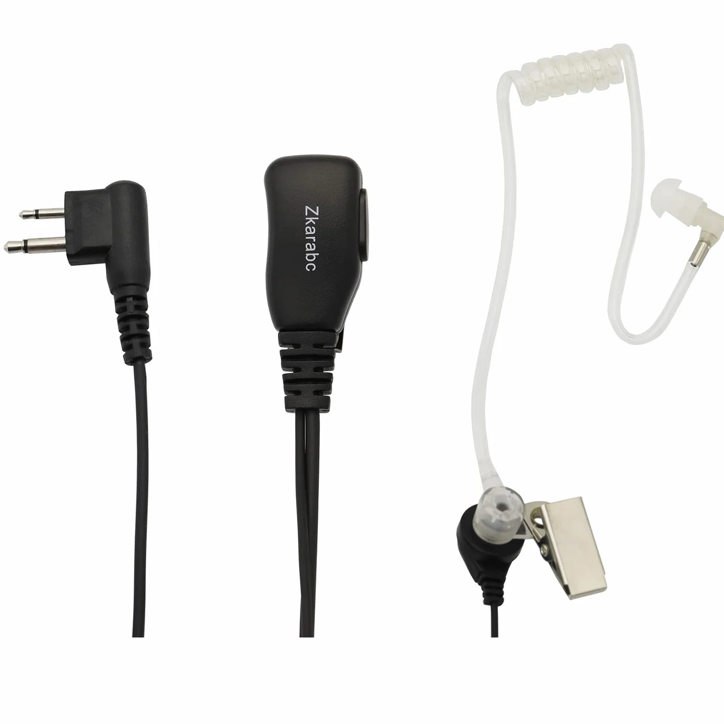 Słuchawki Walkie Talkie z mikrofonem 2-pinowy zestaw słuchawkowy z rurką akustyczną kompatybilny z Motorola CLS1410 CLS1110 BRP40 CP200 CP200D CP185 DTR650 RDU2020 RDU4100 RDU4160D RDU2080D RMU2040