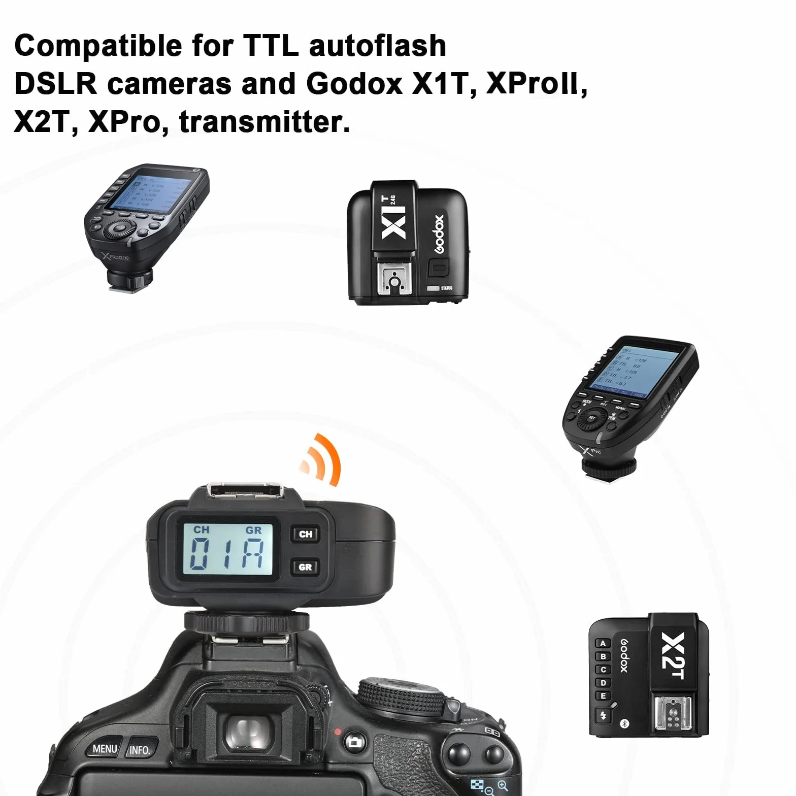 Godox X1R-N TTL 2.4G bezprzewodowy odbiornik wyzwalający lampę błyskową do aparatów serii Nikon (X1R-N)