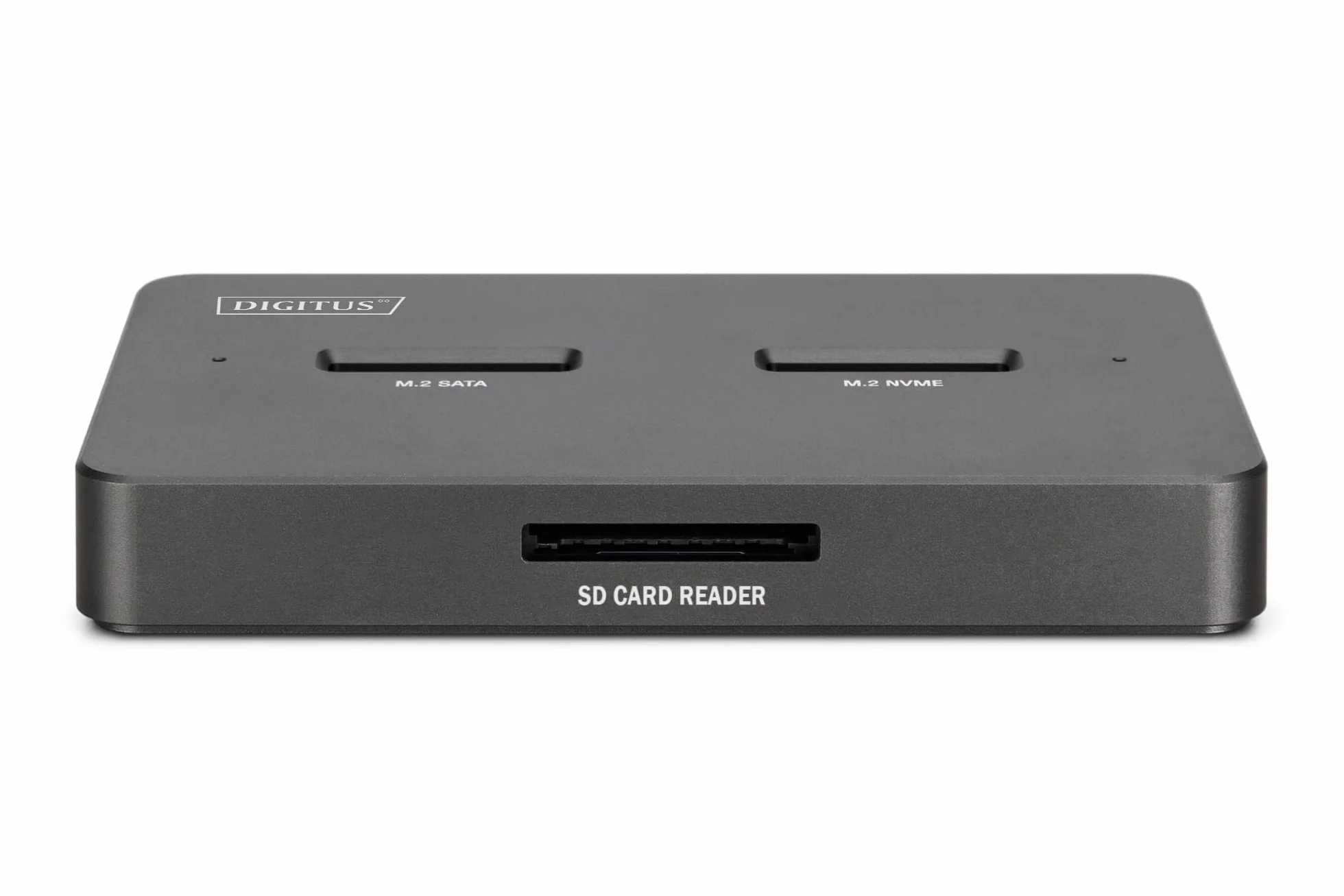 DIGITUS M.2 SSD stacja dokująca – dla dysków SSD NVMe i SATA o pojemności do 4 TB – czytnik kart SD Express – USB-C 3.2 Gen2 10 Gbit/s – dla 2242, 2260, 2280, 22110 – Hot-Swap – czarny