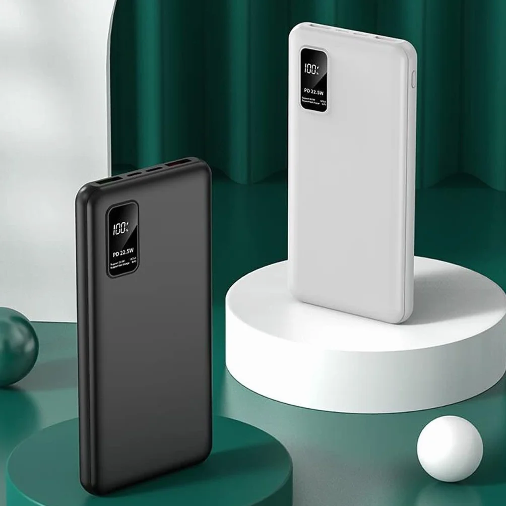 JJJ Szybkie ładowanie Powerbank 20000 mAh kreatywny powerbank o dużej pojemności (kolor: biały, rozmiar: 10 000 mAh)