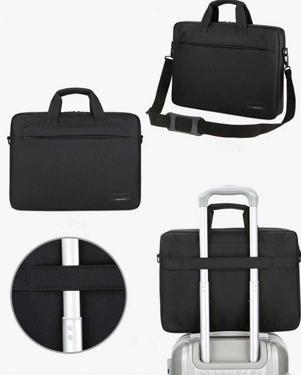 Torba na tablet do rysowania, kompatybilna z Wacom Cintiq 16, Huion Kamvas Pro 16 i XP-Pen Artist15.6 Pro, Innovator 16, ochronna torba na ramię, torba kurierska, pokrowiec, teczka podróżna (czarna)